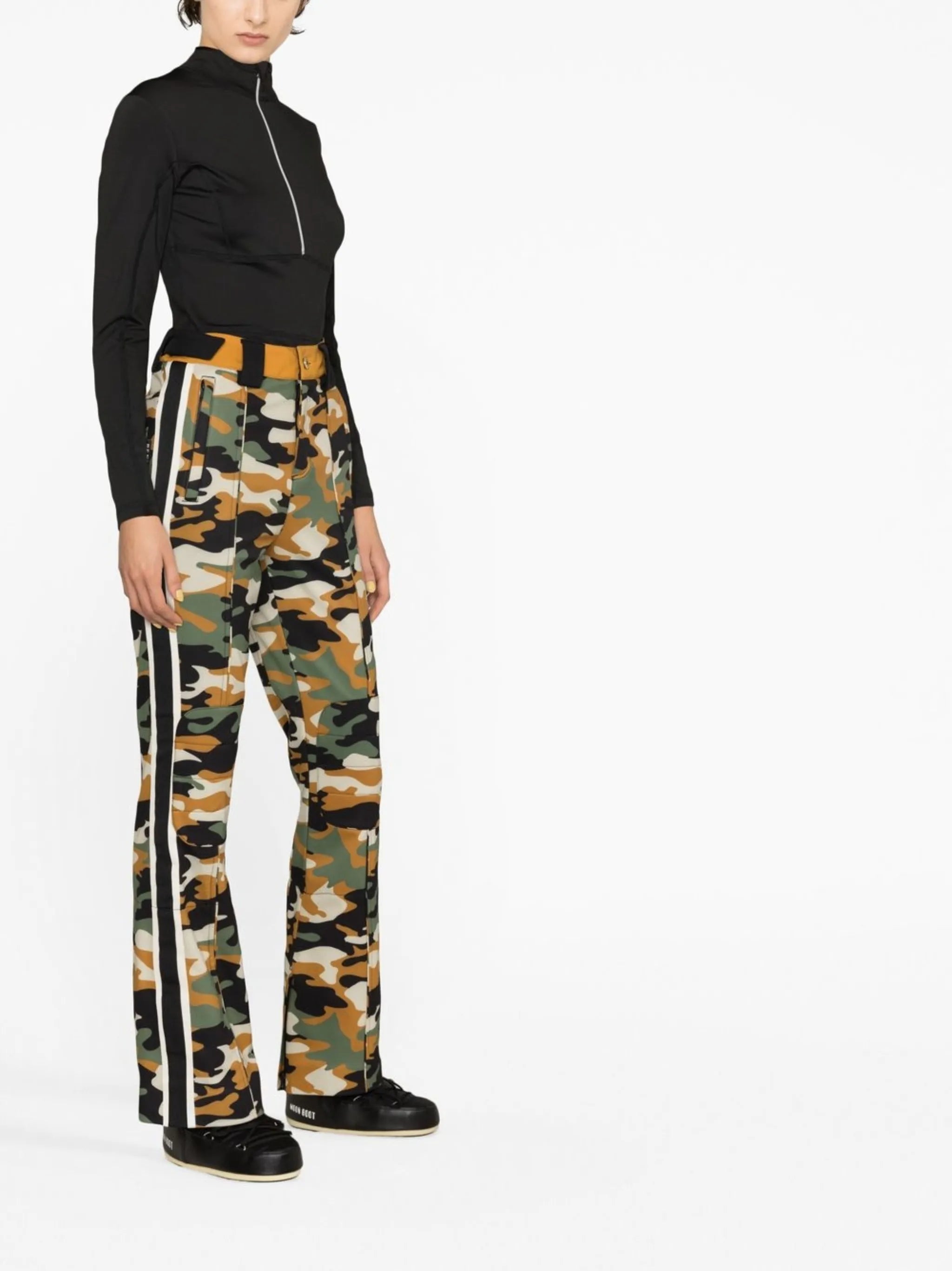 Chicane camouflage-print ski trousers