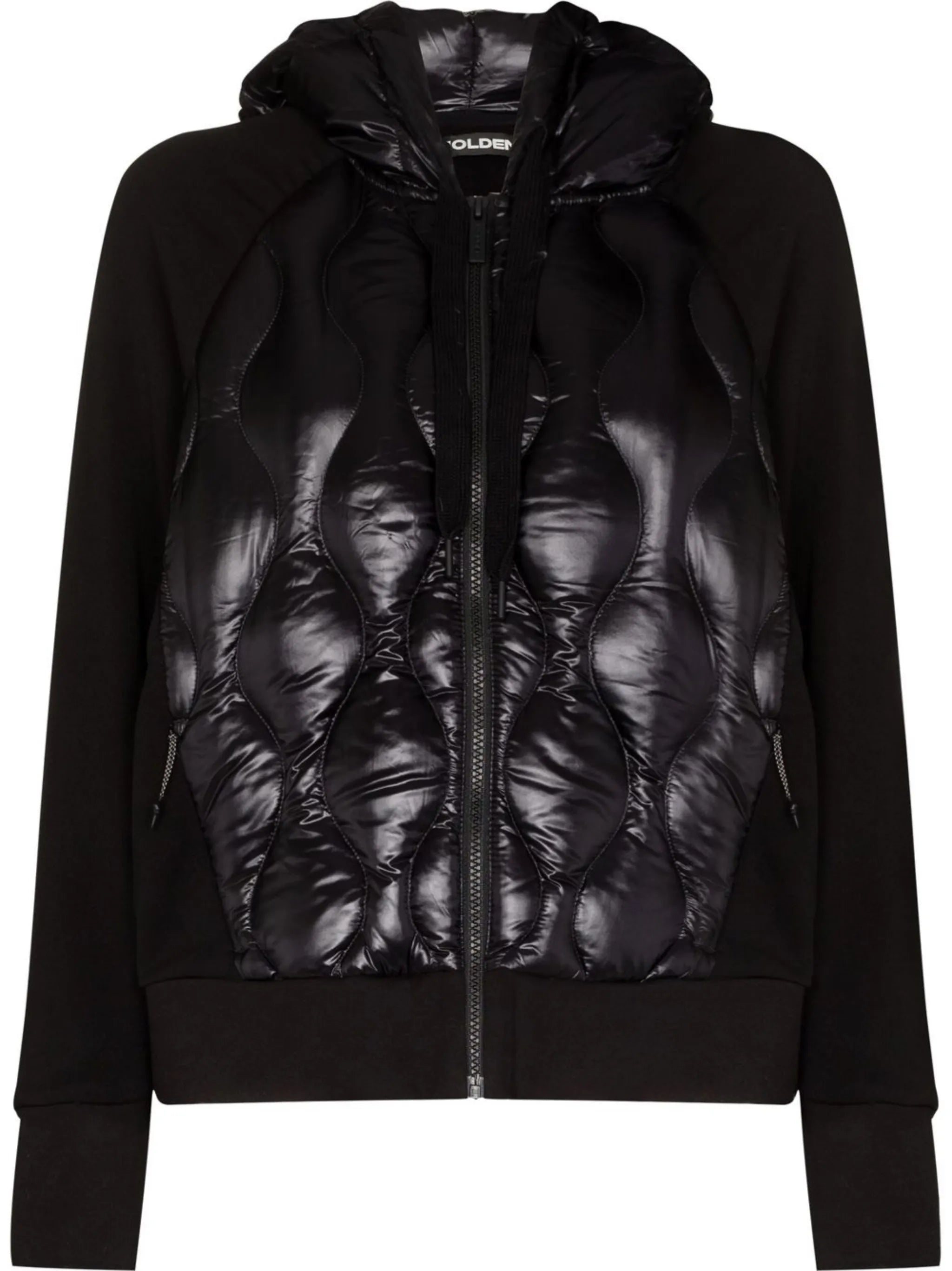 quilted zip-up hoodie