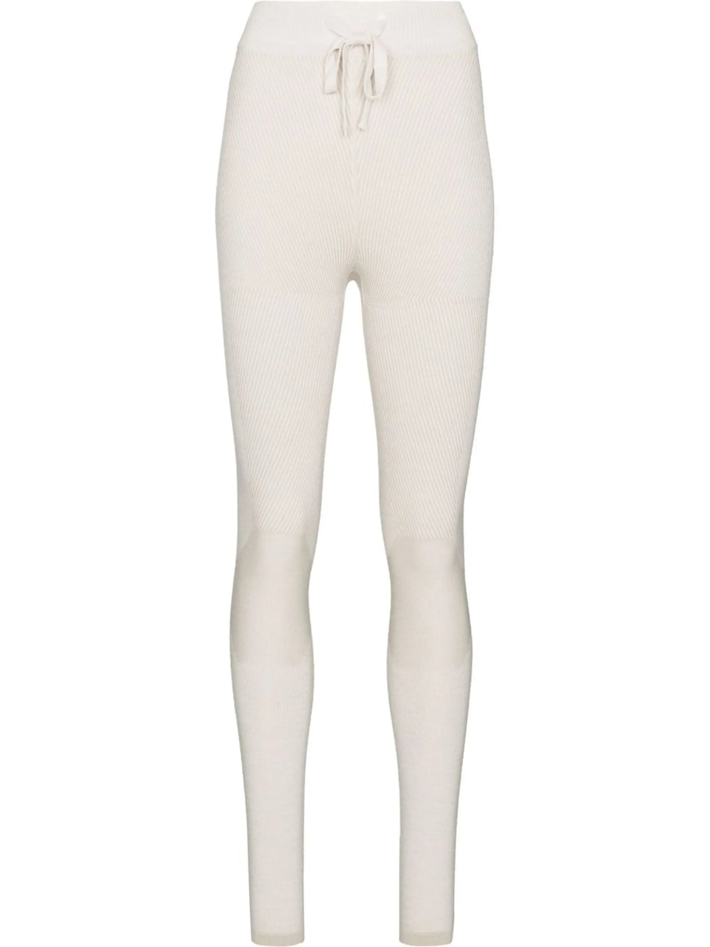 drawstring knitted trousers