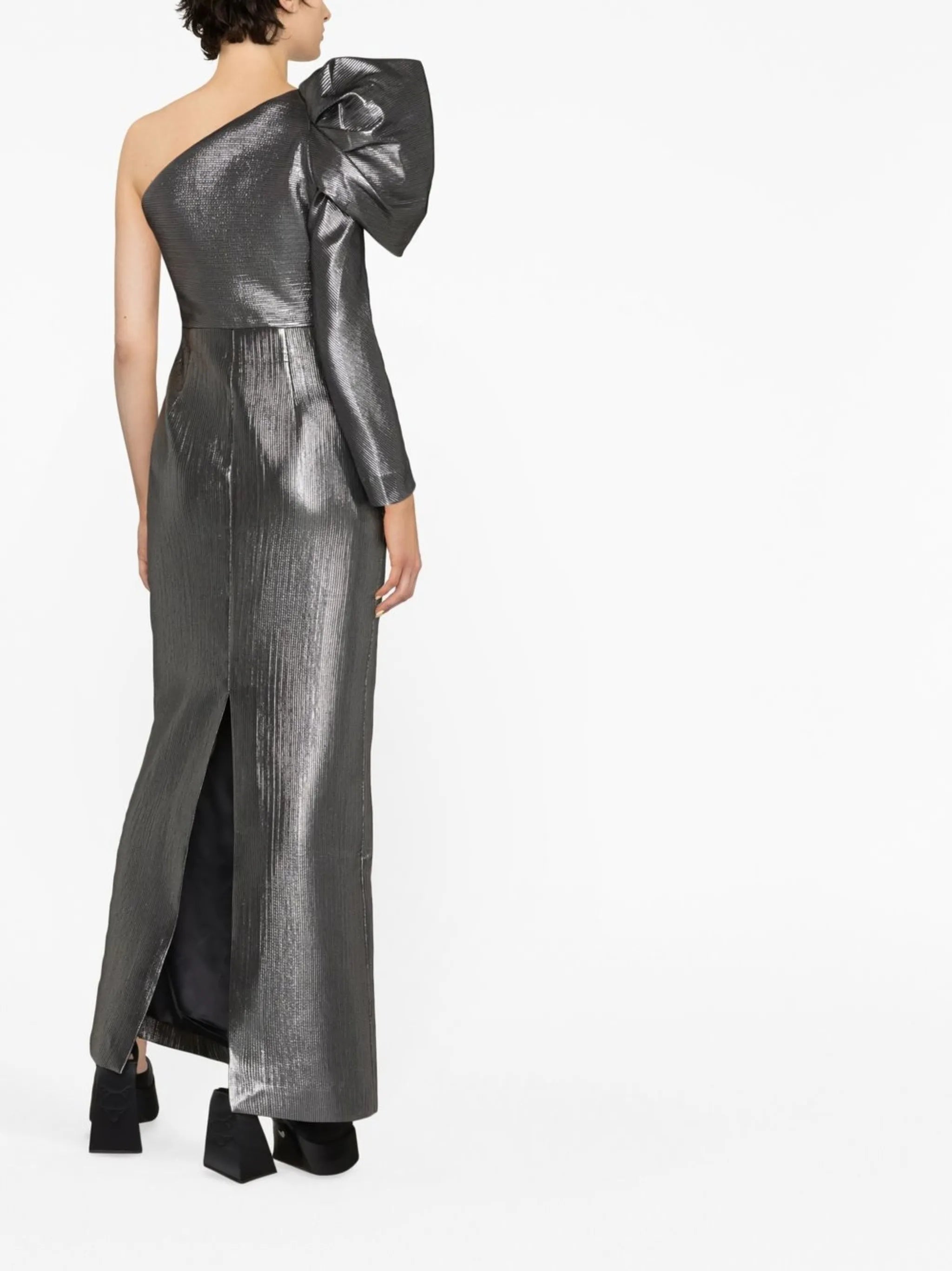 one-shoulder maxi dress