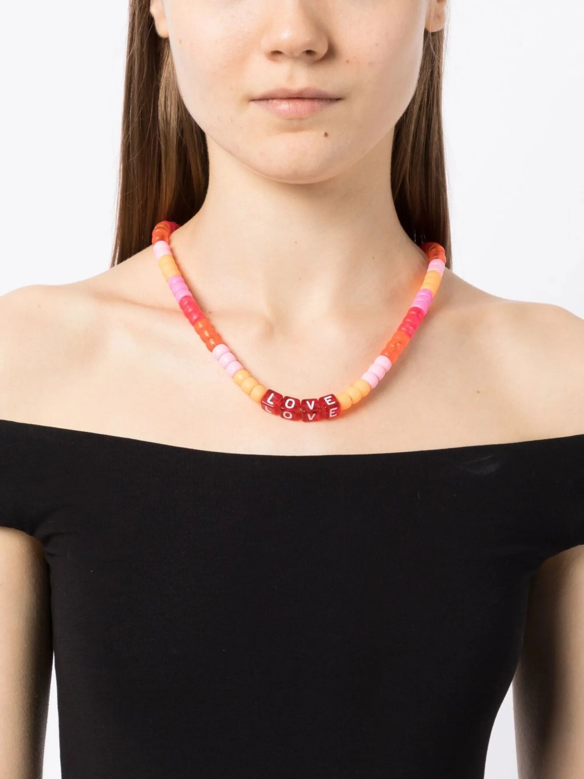 Love beaded necklace