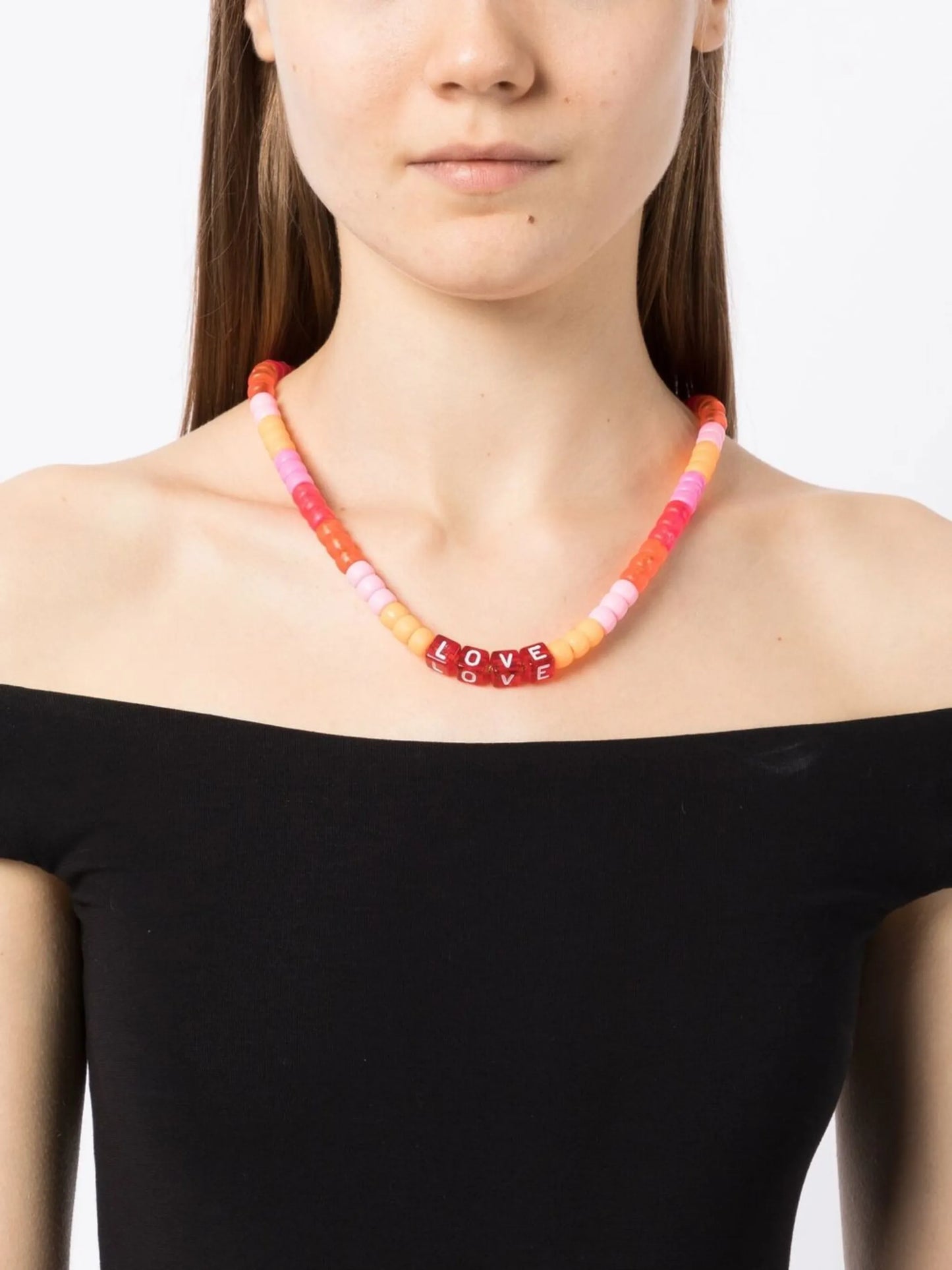 Love beaded necklace
