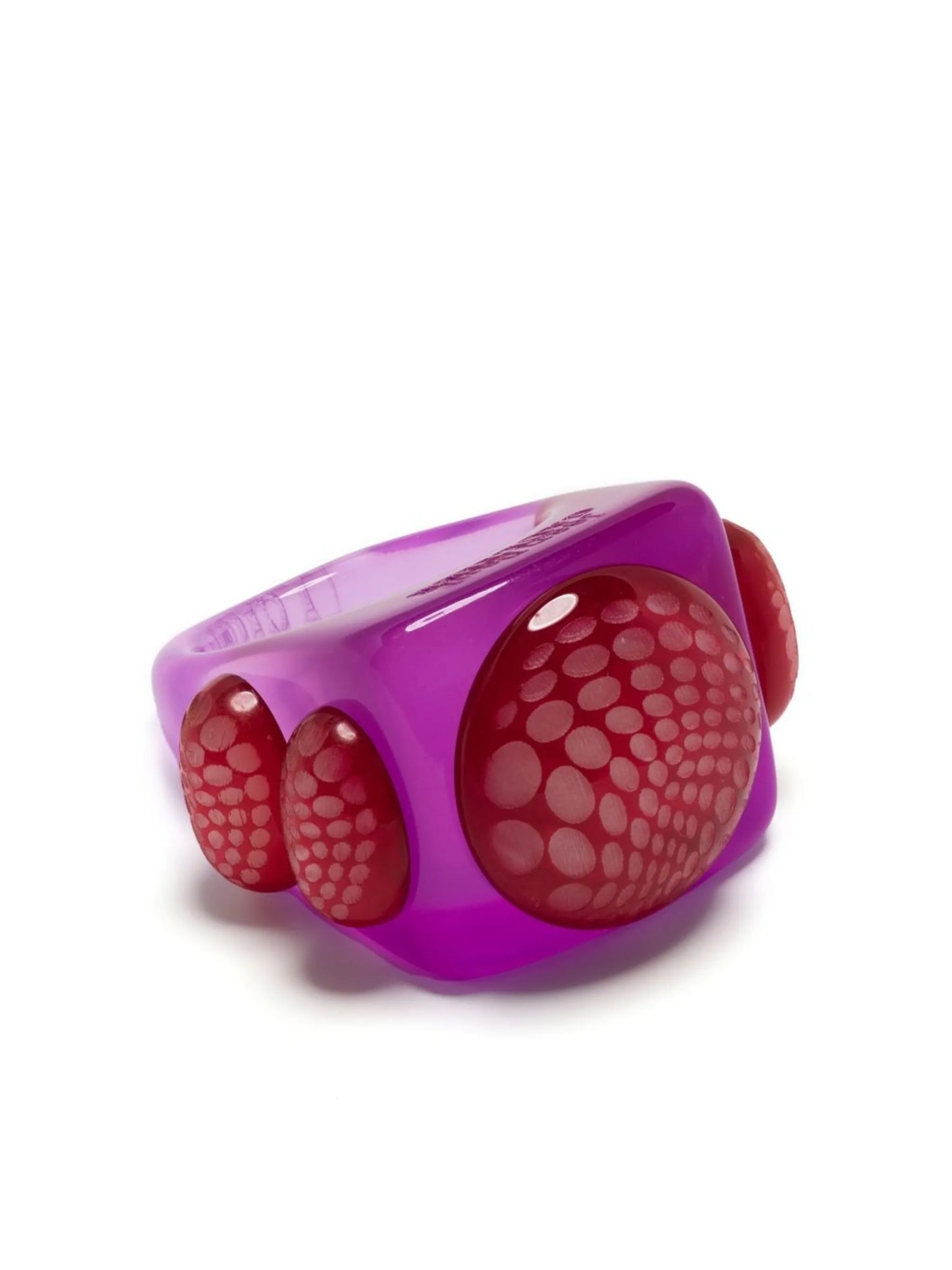 x La Manso square cocktail ring