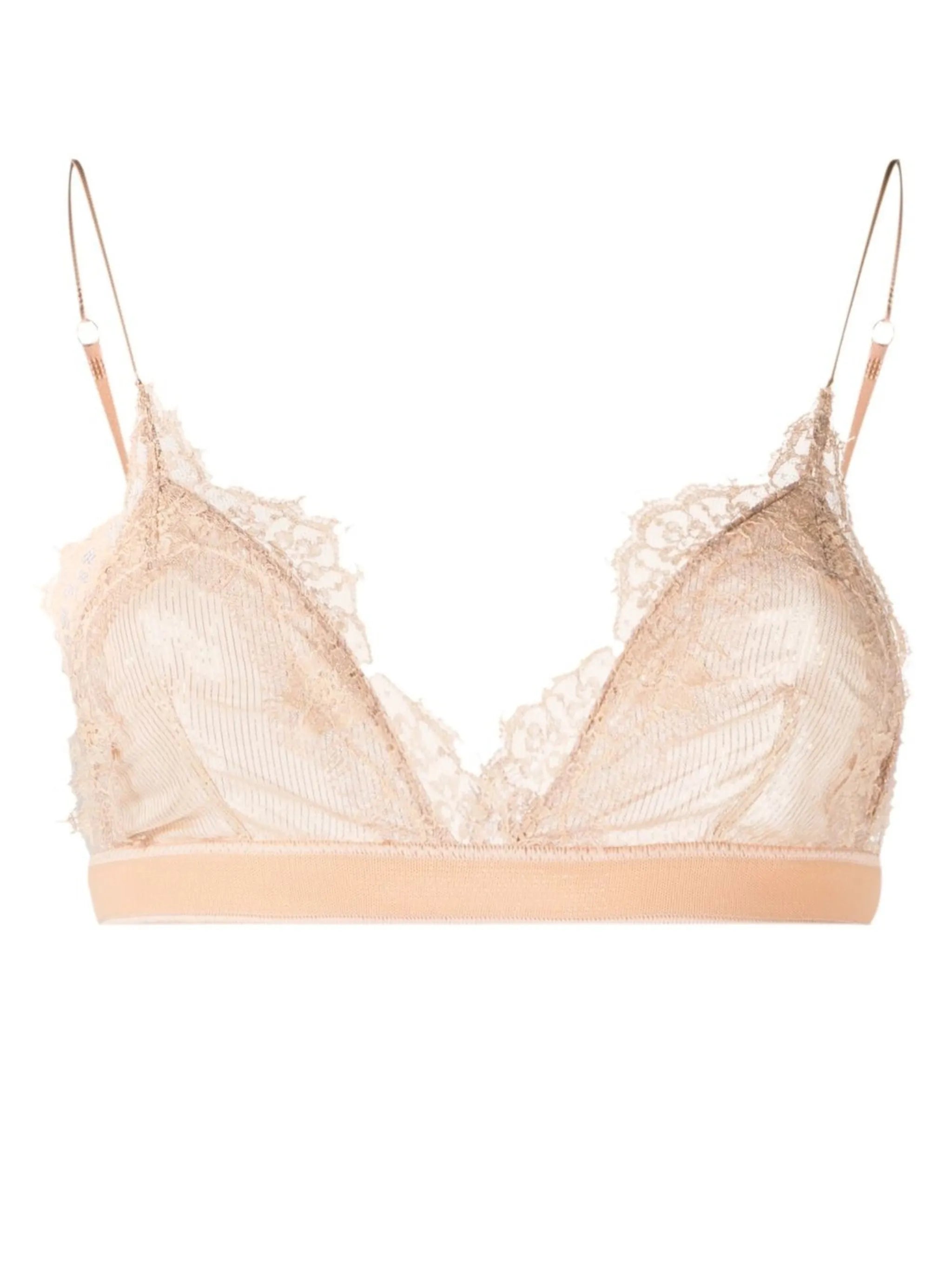 lace-trim triangle bra