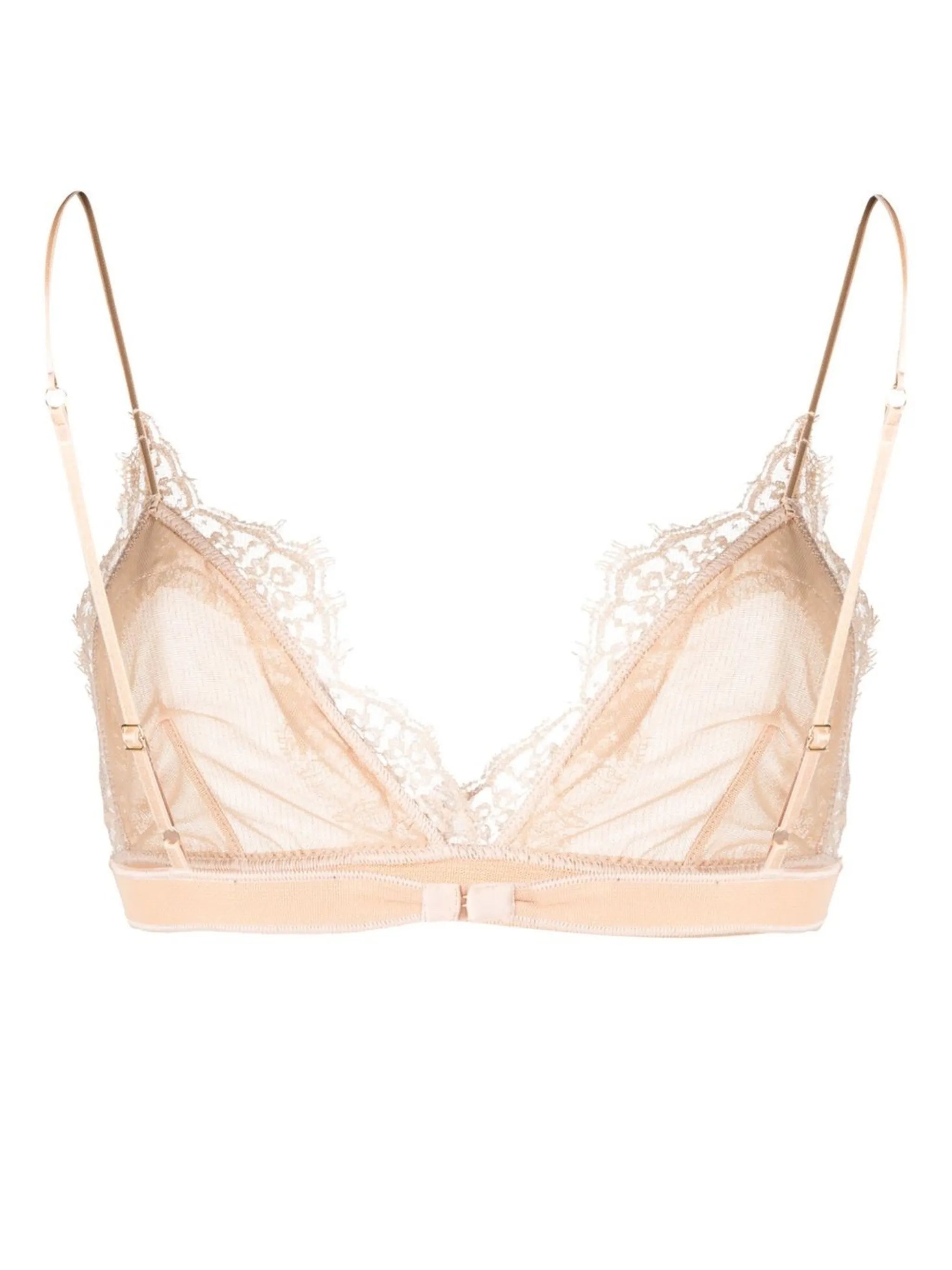 lace-trim triangle bra