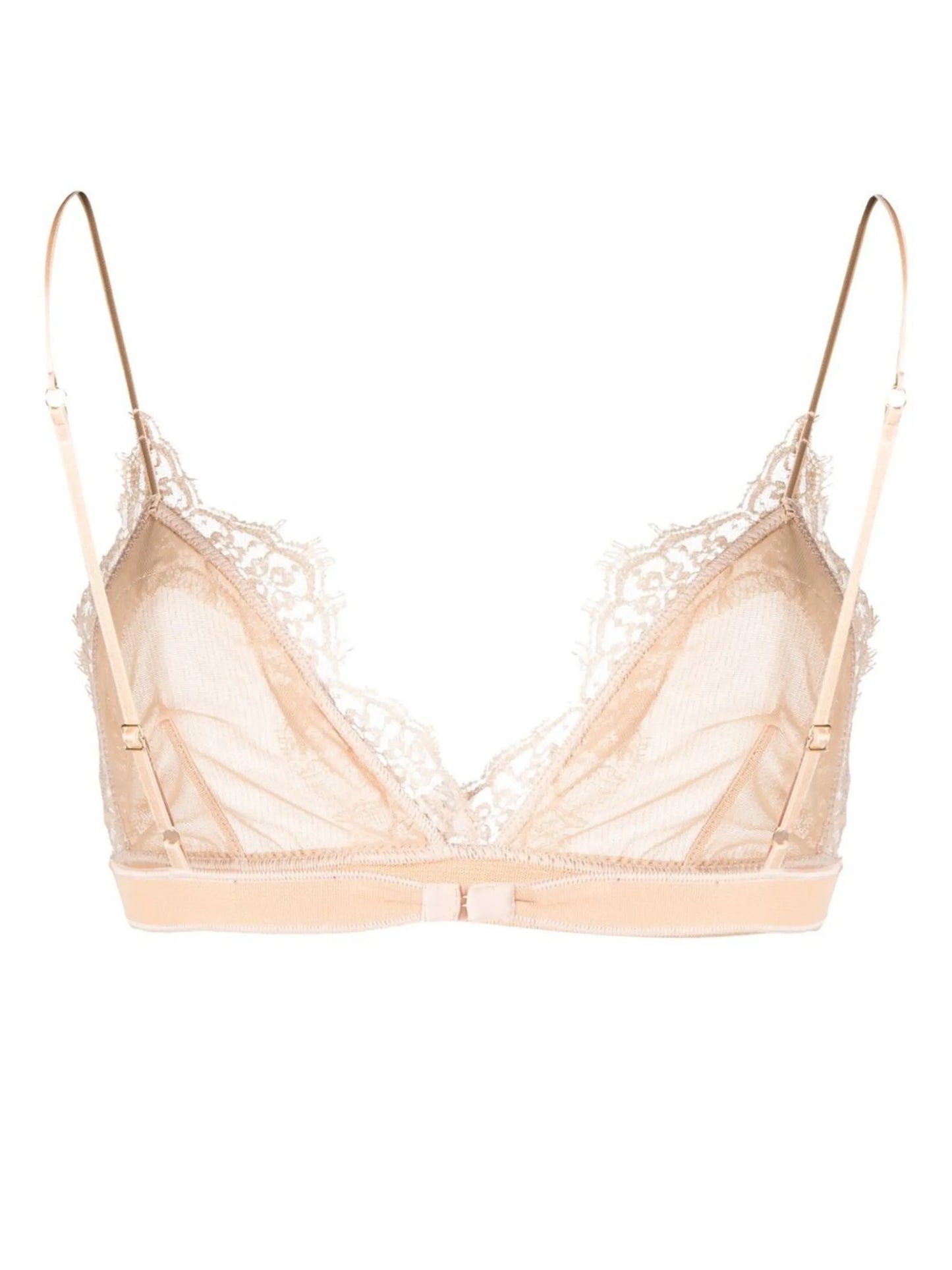 lace-trim triangle bra