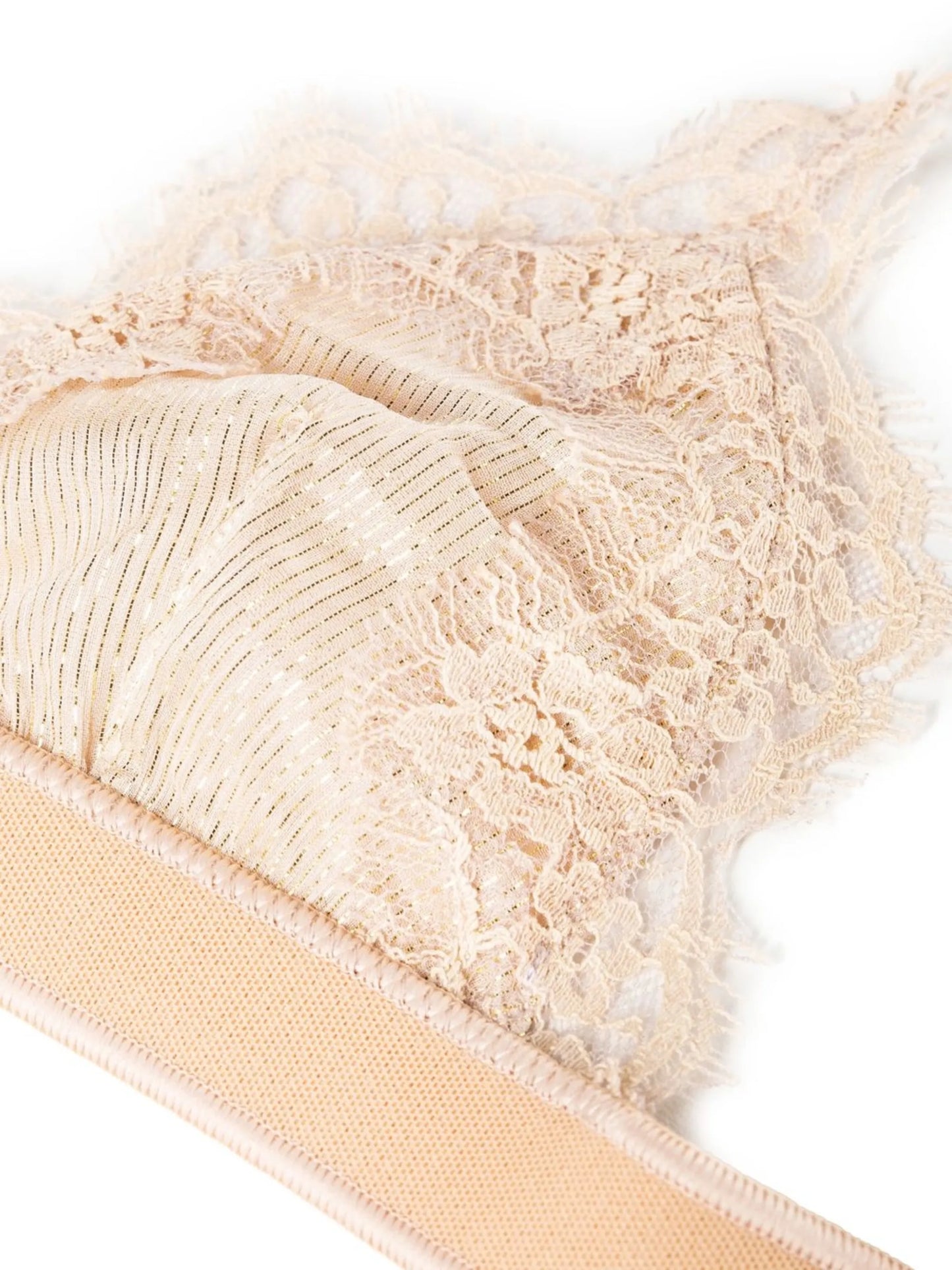 lace-trim triangle bra