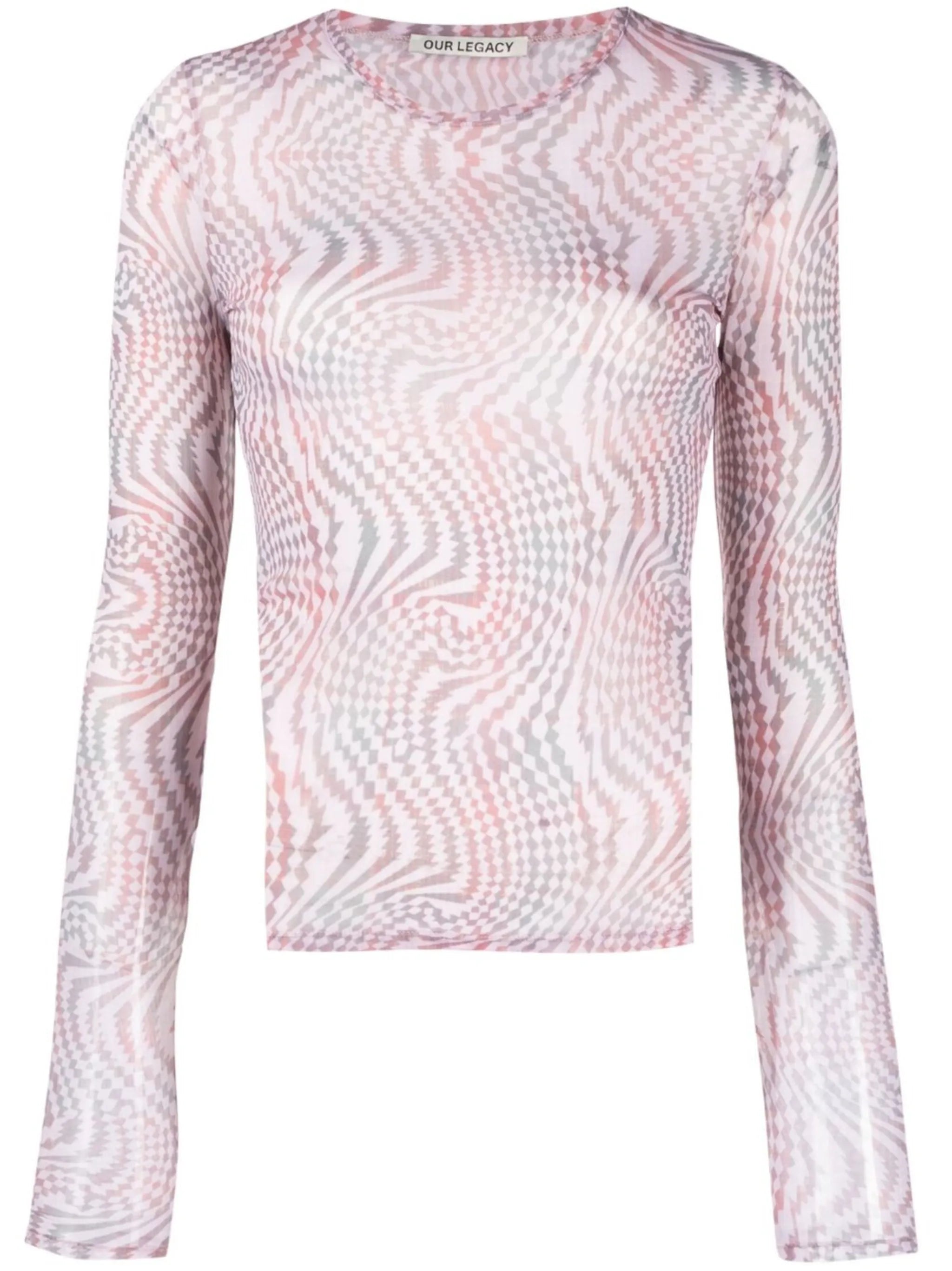 Hypnosis Tartan-print long-sleeve top