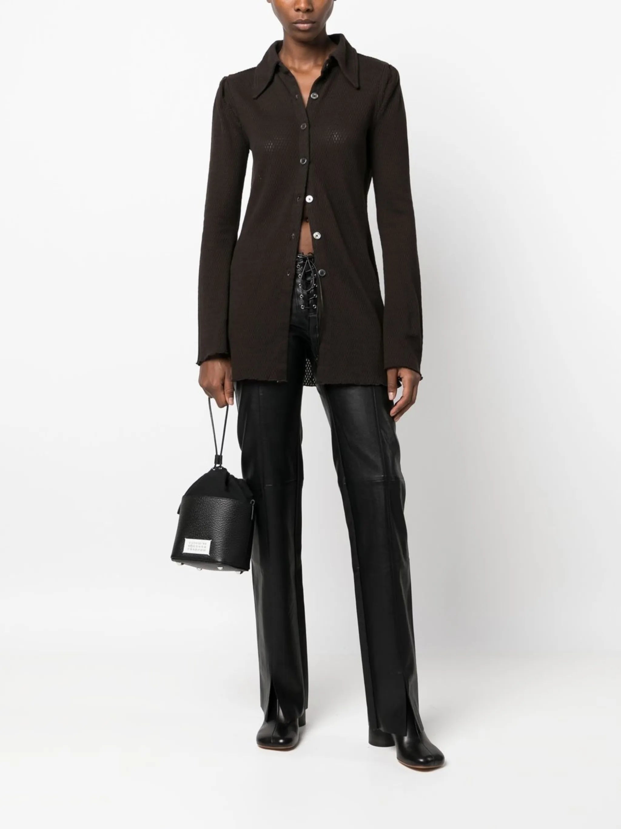 long-sleeve button-up shirt