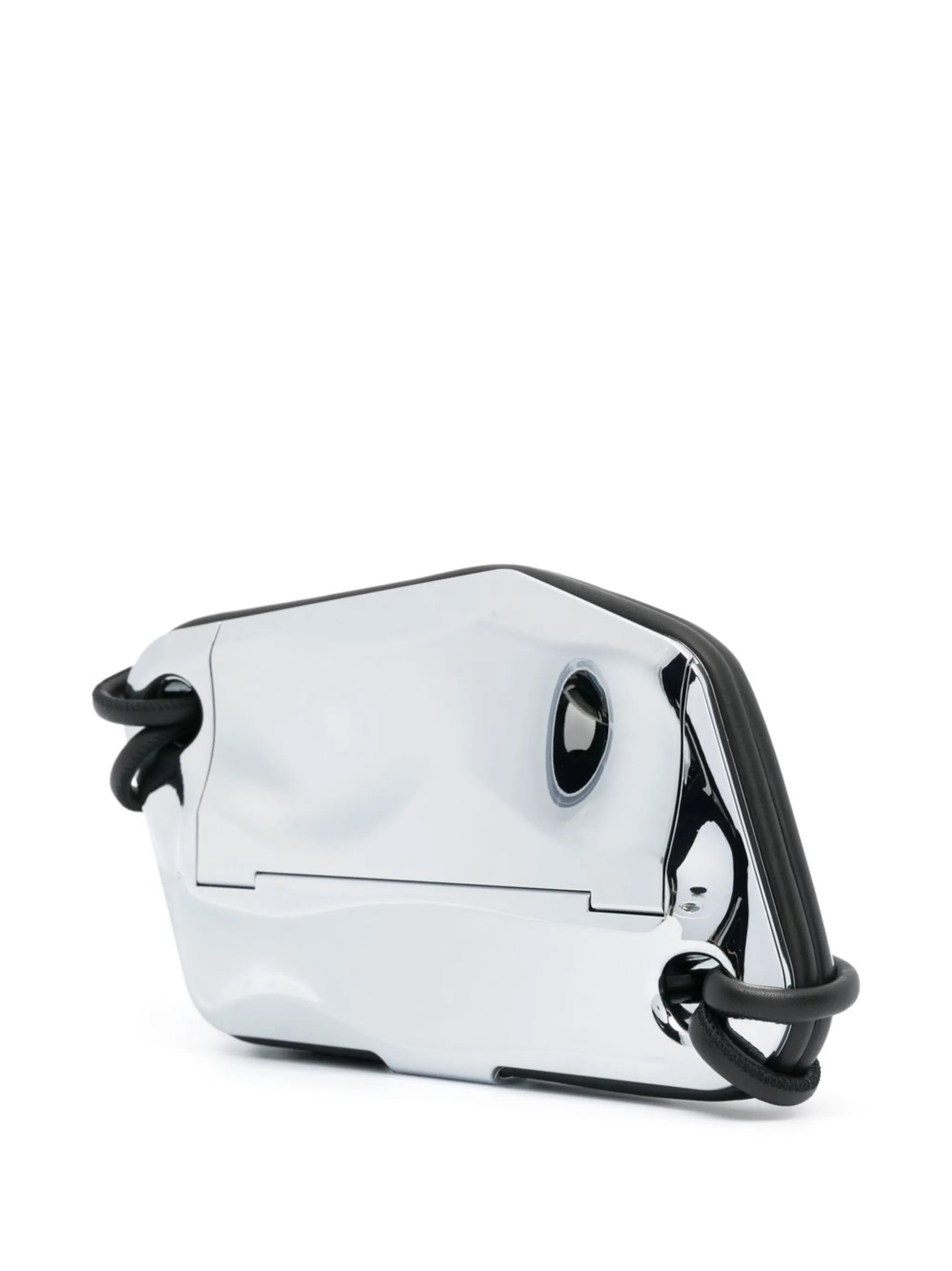 engraved-logo crossbody bag