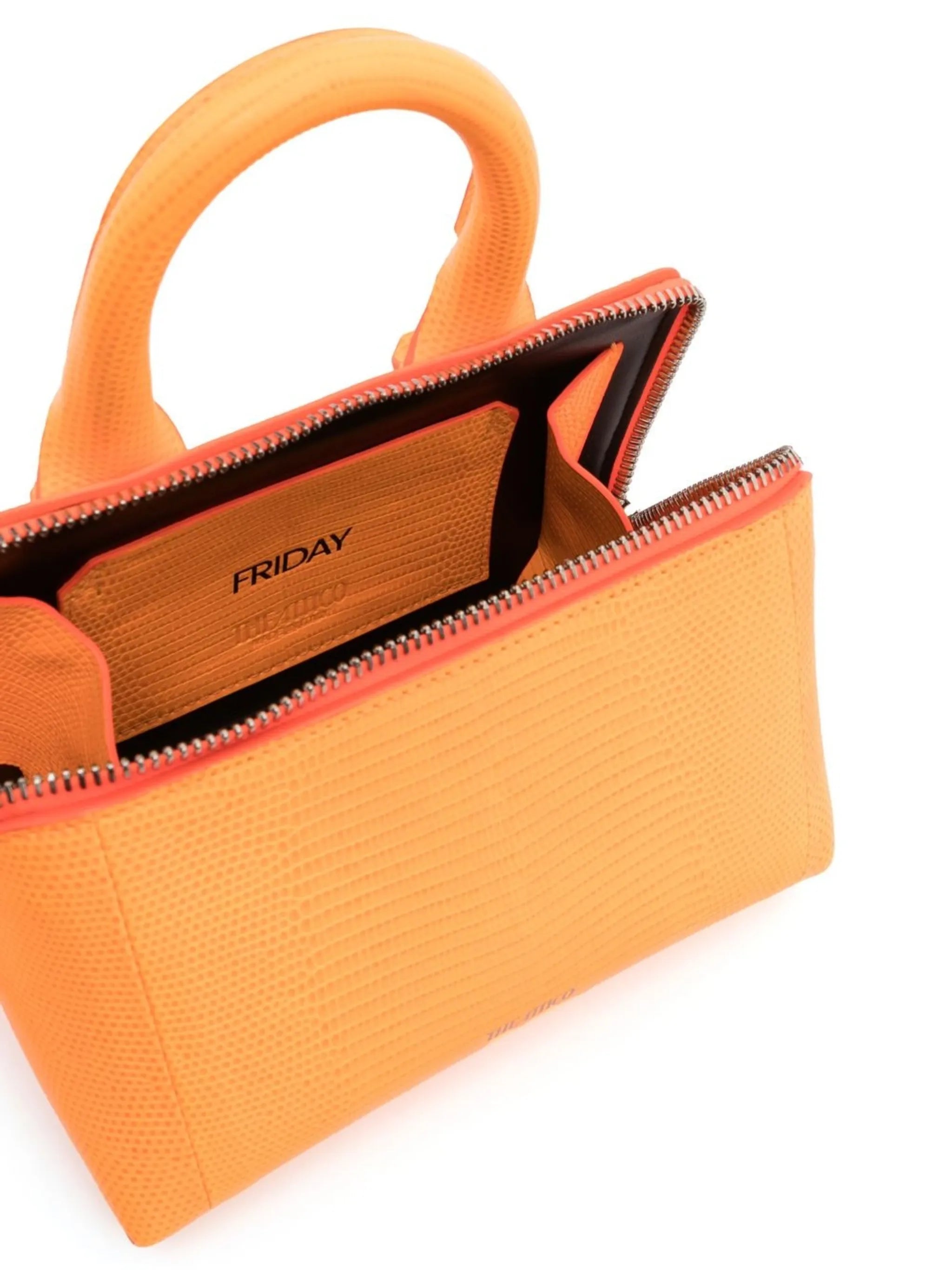 24h lizard-embossed effect tote bag
