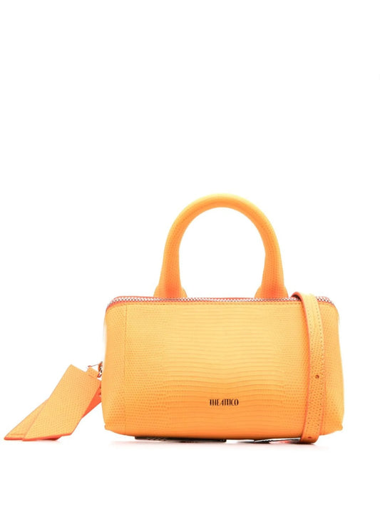 24h lizard-embossed effect tote bag