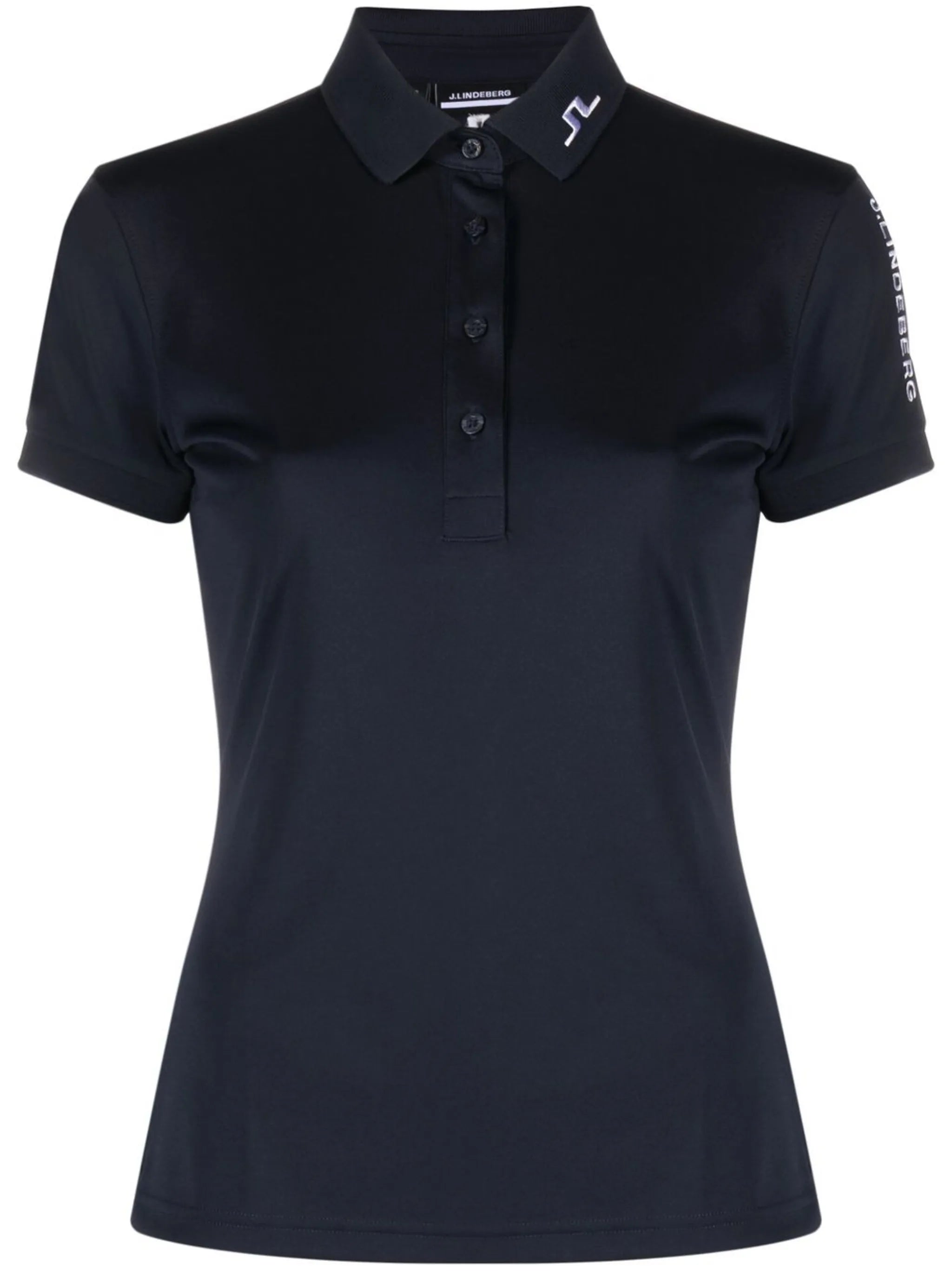 embroidered-logo polo top