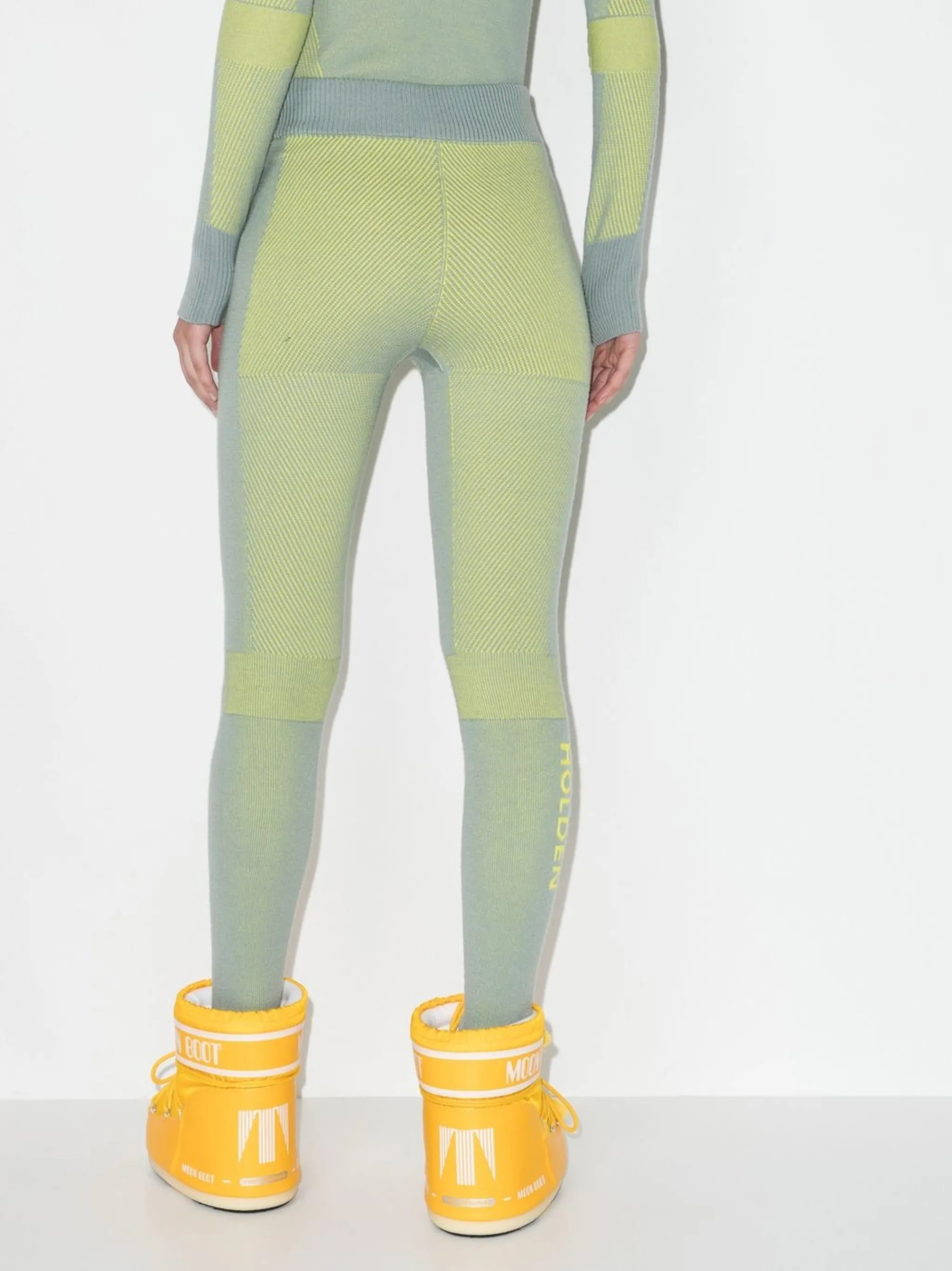 drawstring knitted trousers