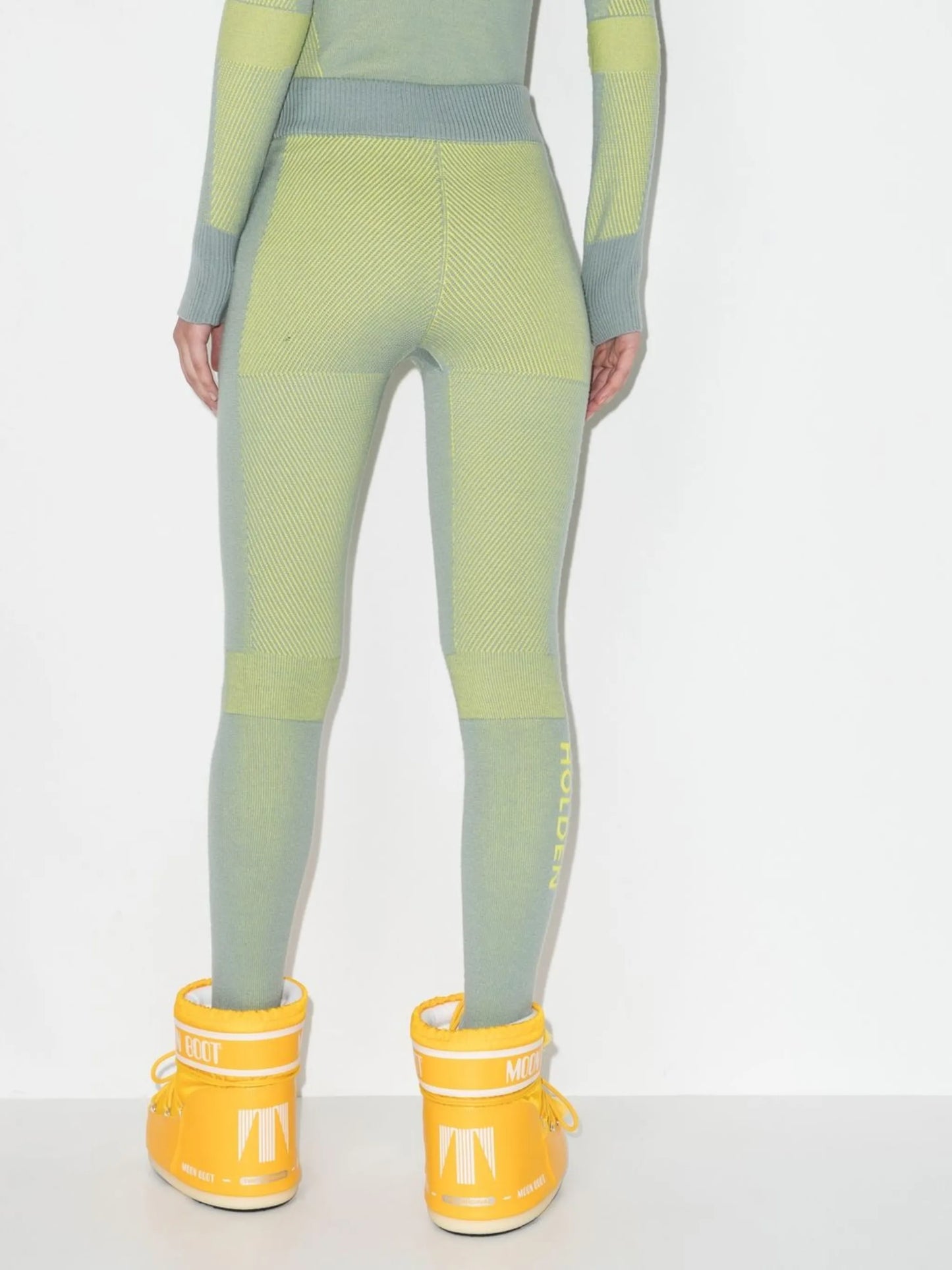 drawstring knitted trousers