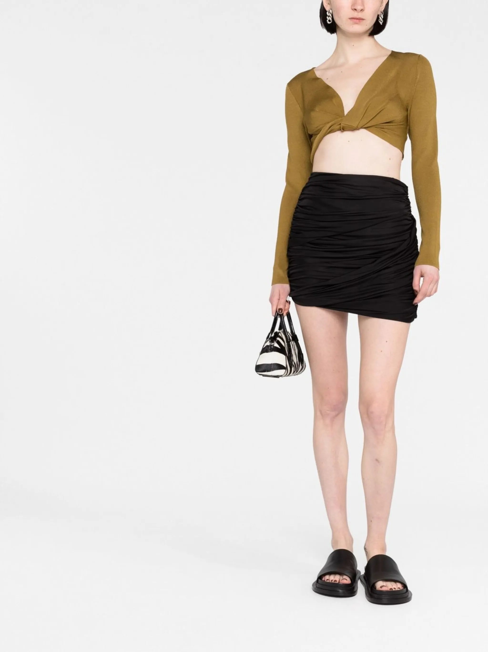 Sabile ruched mini skirt