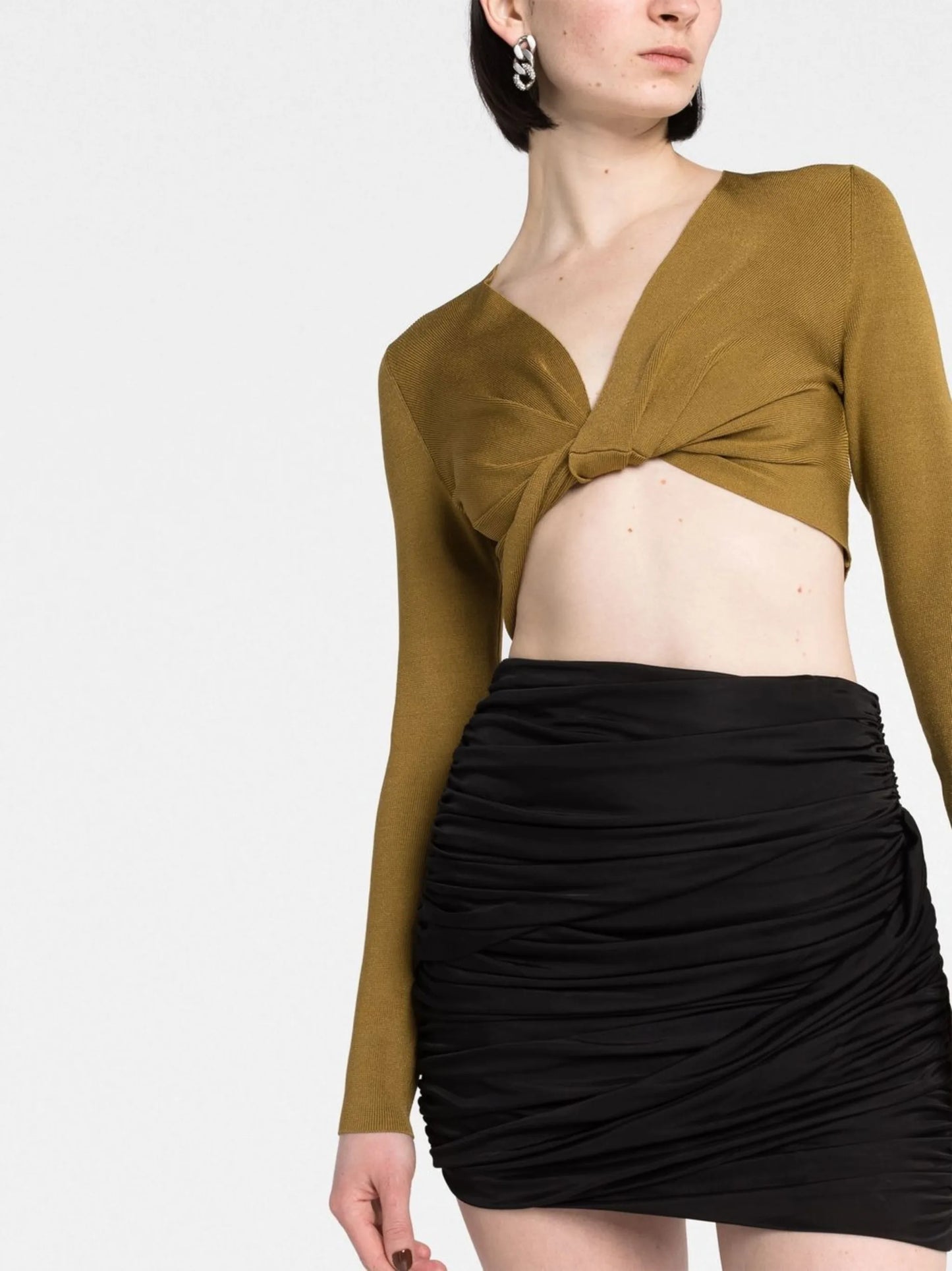 Sabile ruched mini skirt