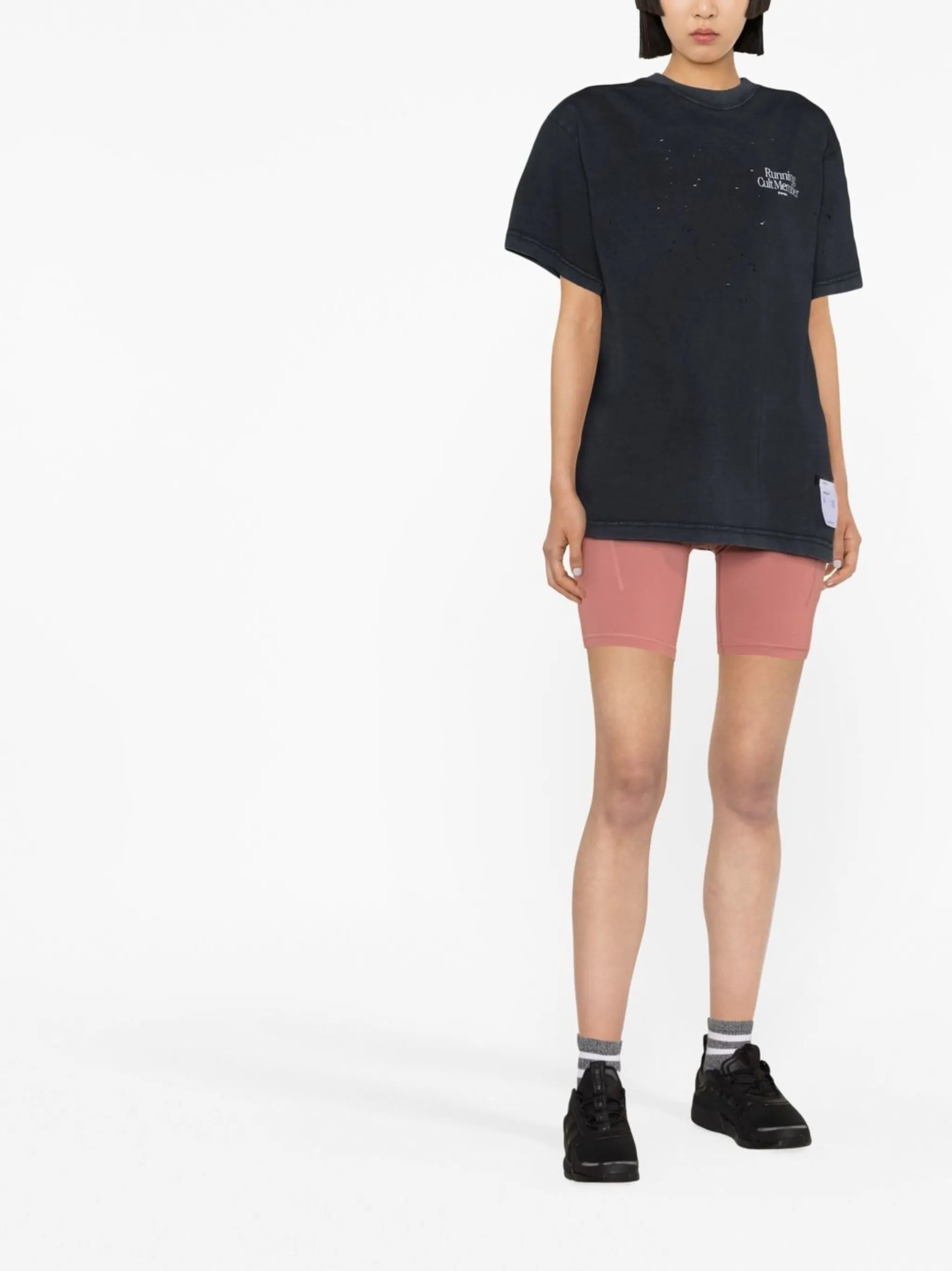 distressed organic cotton T-shirt