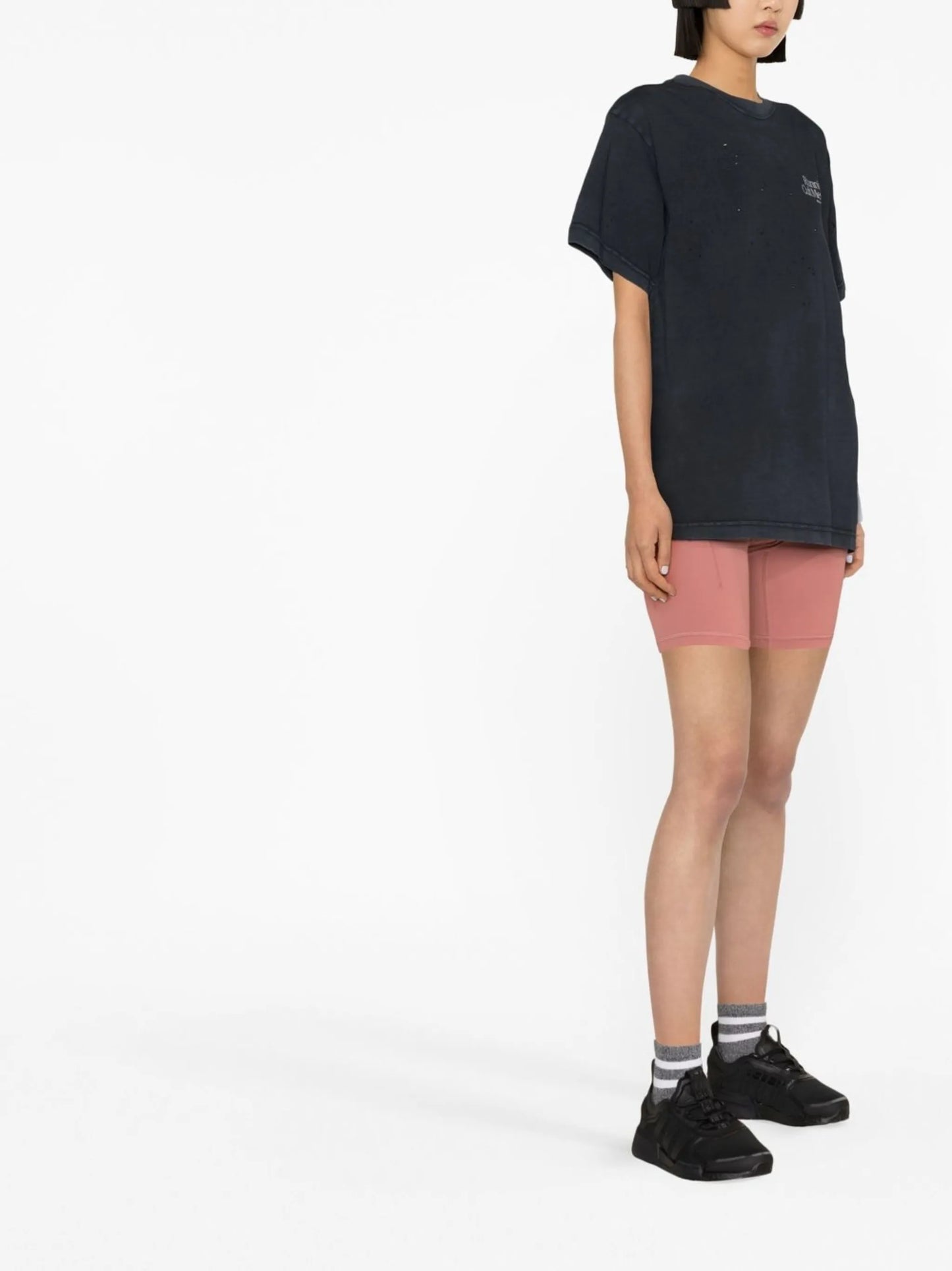 distressed organic cotton T-shirt