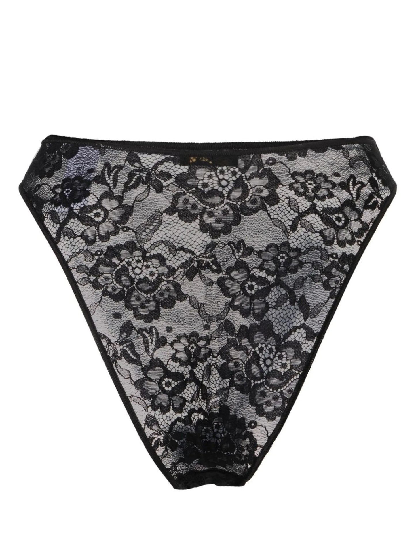 floral-lace high waisted briefs