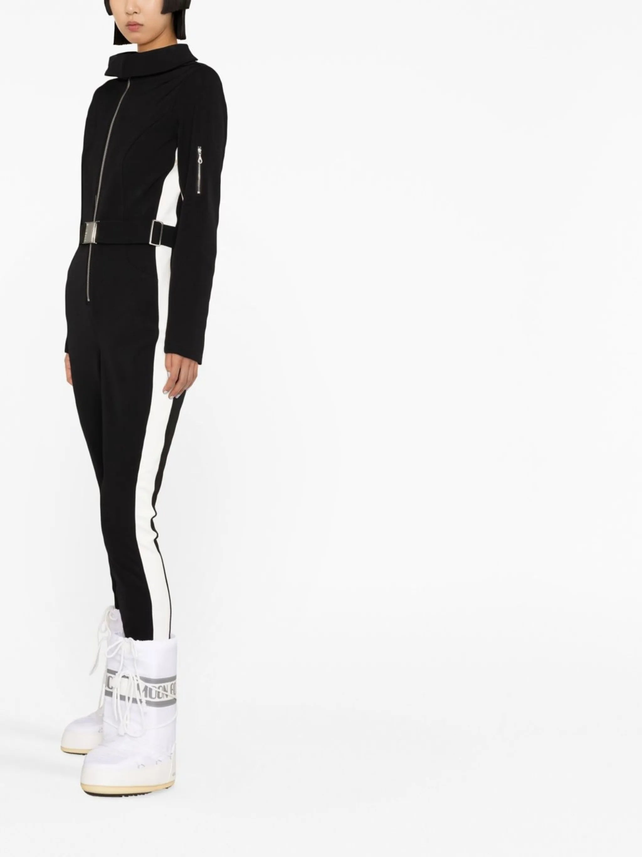 Signature side-stripe ski suit