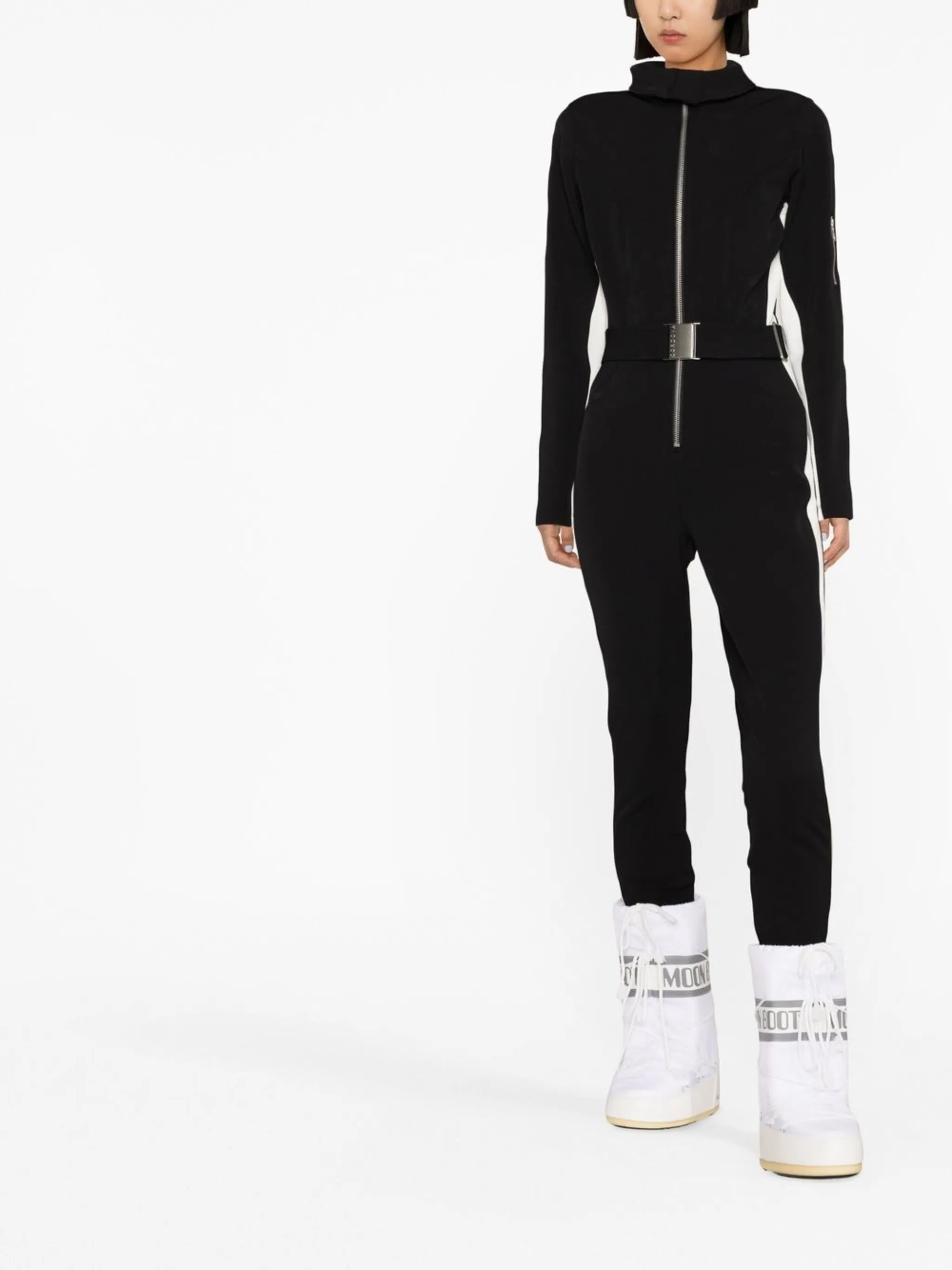 Signature side-stripe ski suit