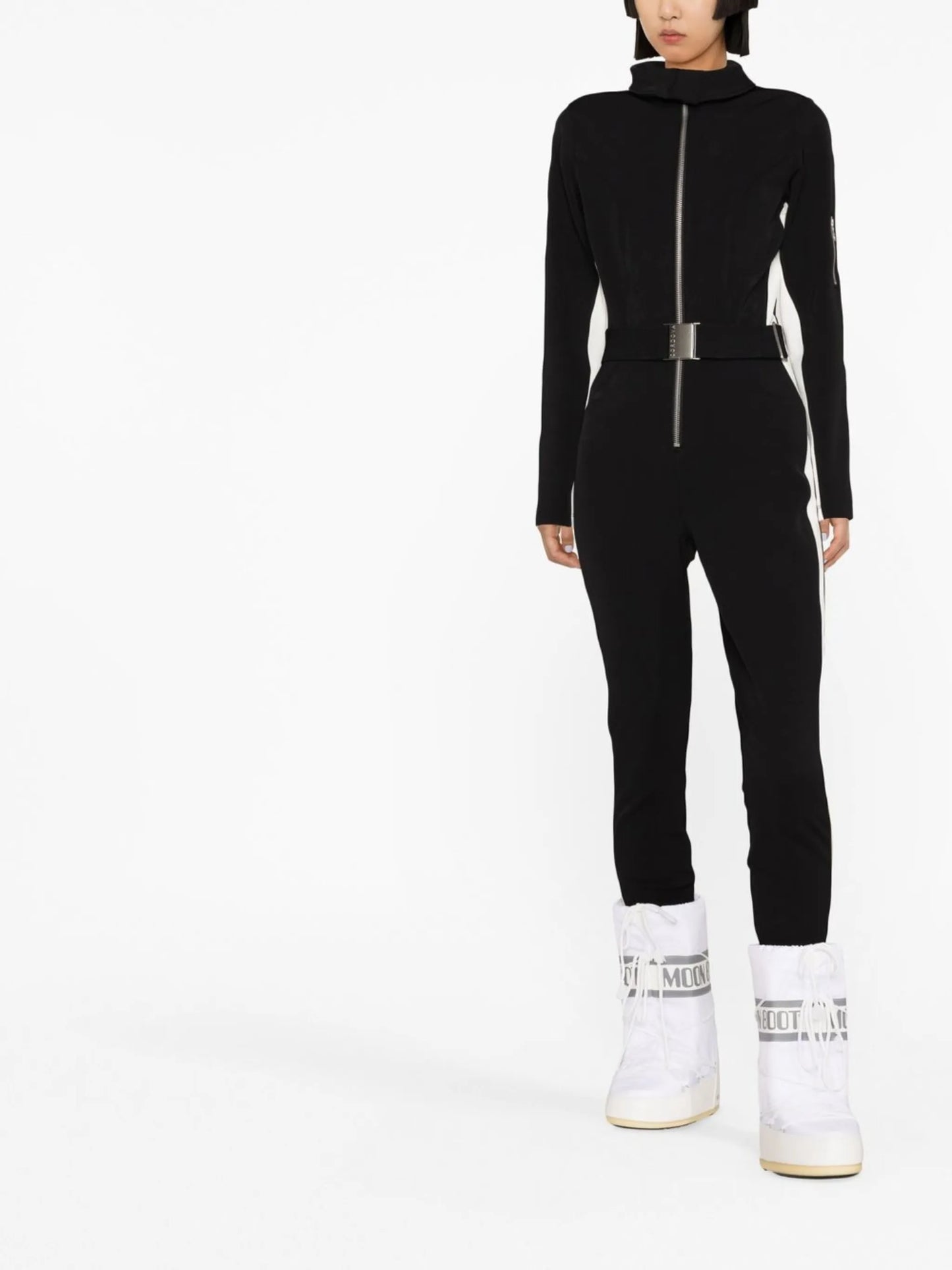 Signature side-stripe ski suit