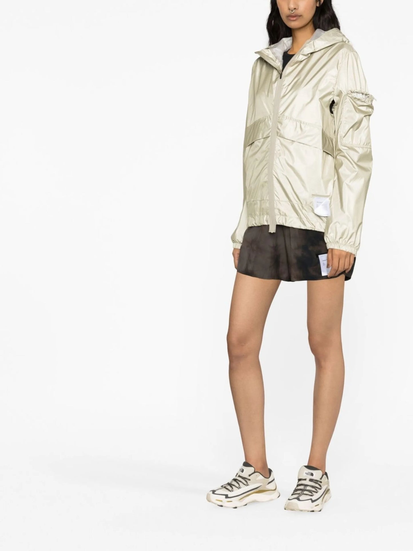 Beige SilverShell™ Packable Windbreaker Jacket