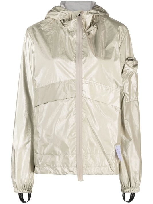 Beige SilverShell™ Packable Windbreaker Jacket