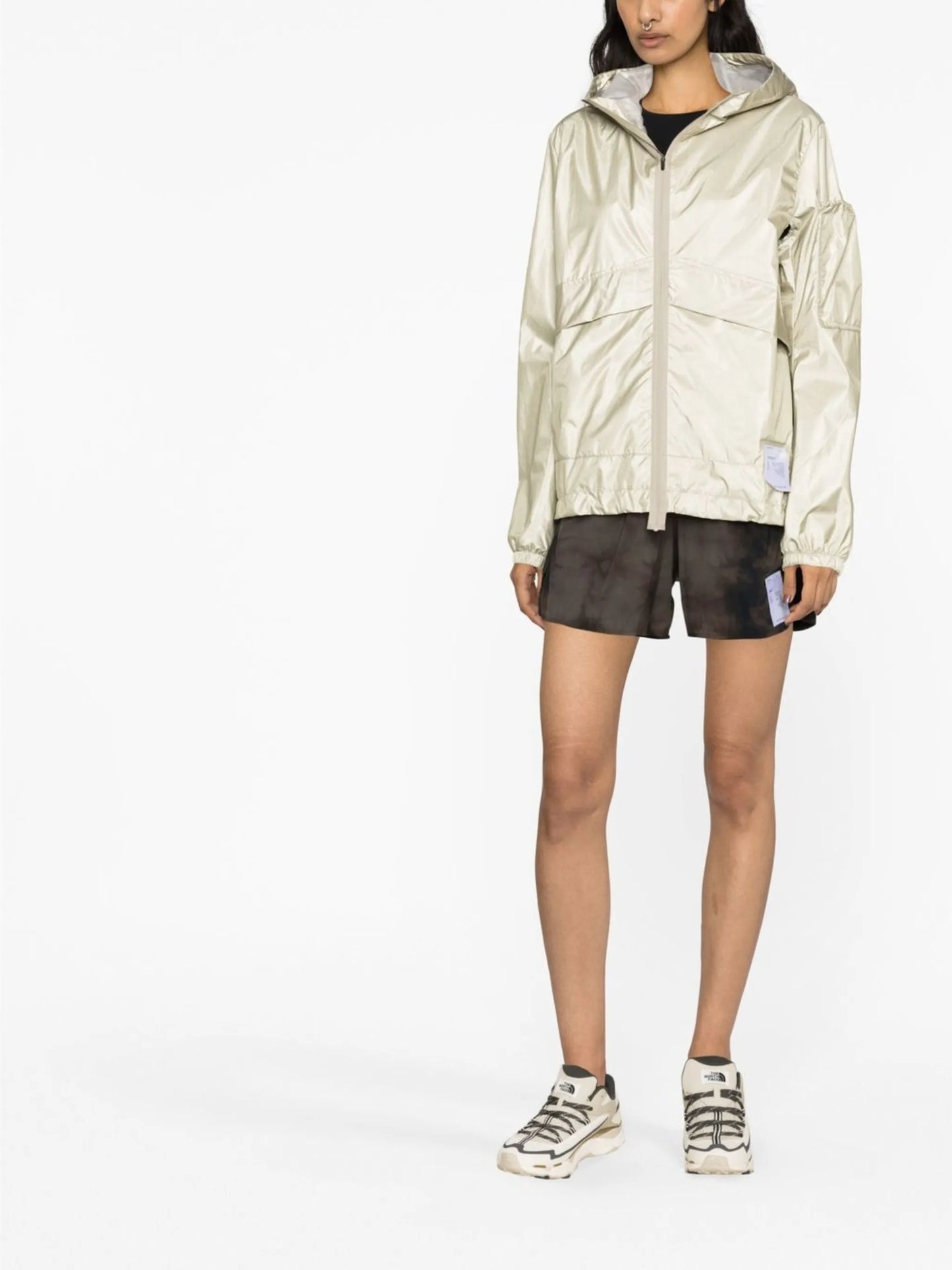 Beige SilverShell™ Packable Windbreaker Jacket