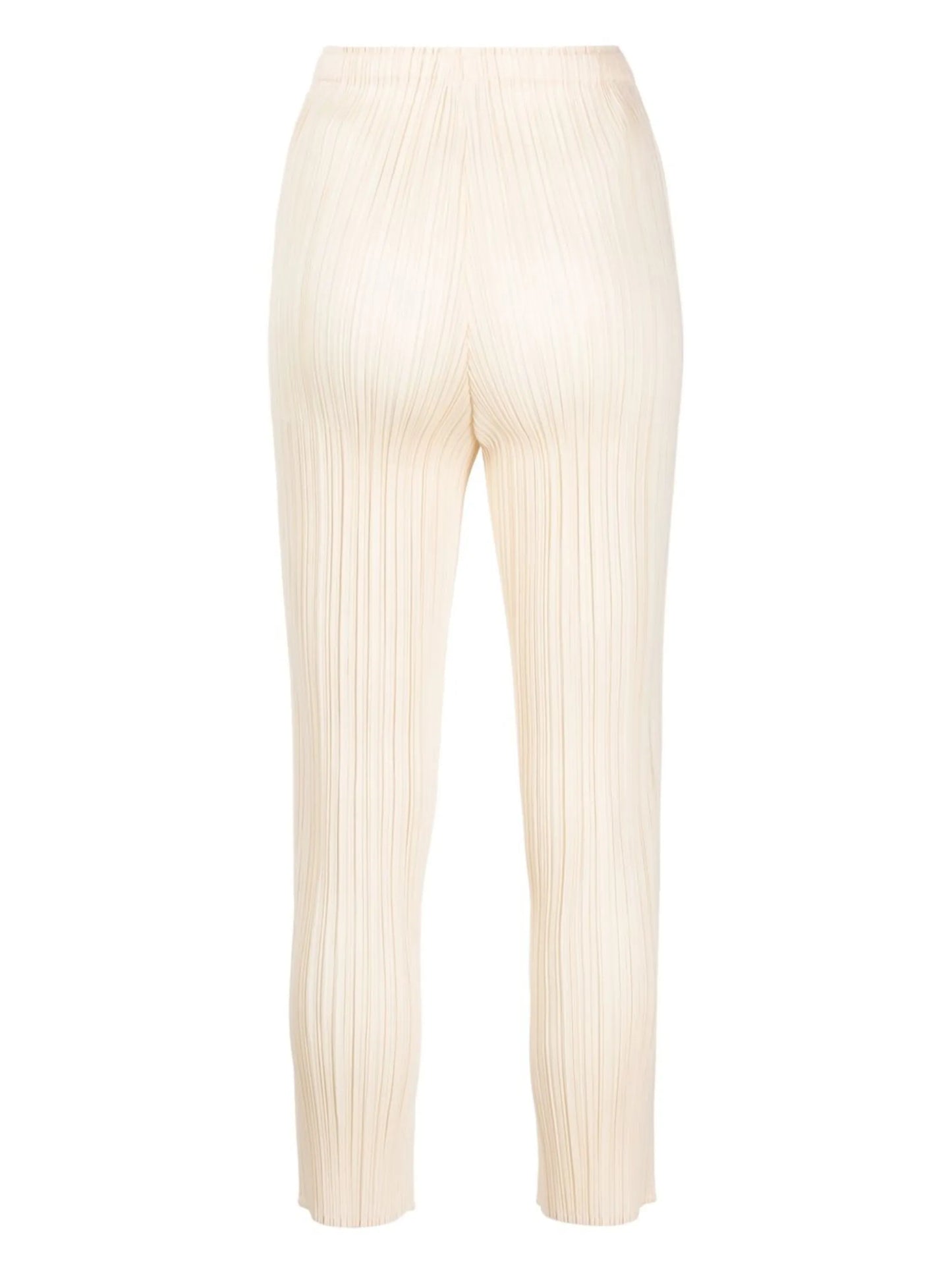 pleated cropped trousers