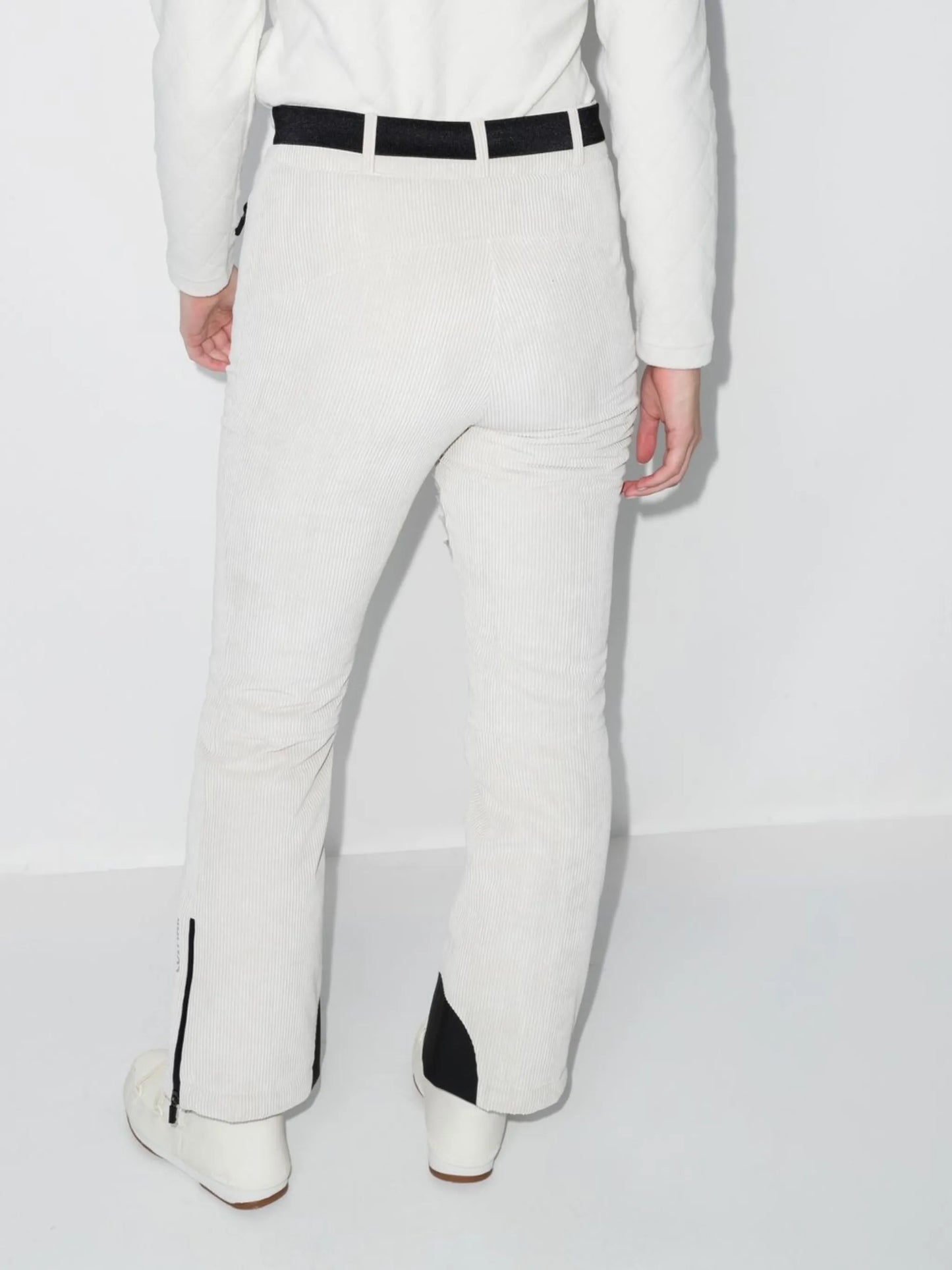 corduroy colour-block ski trousers