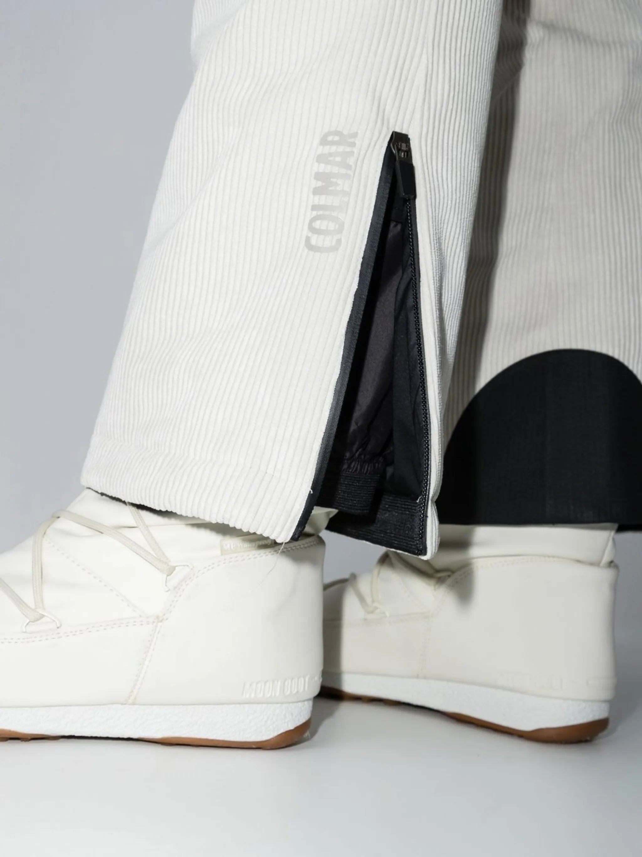 corduroy colour-block ski trousers