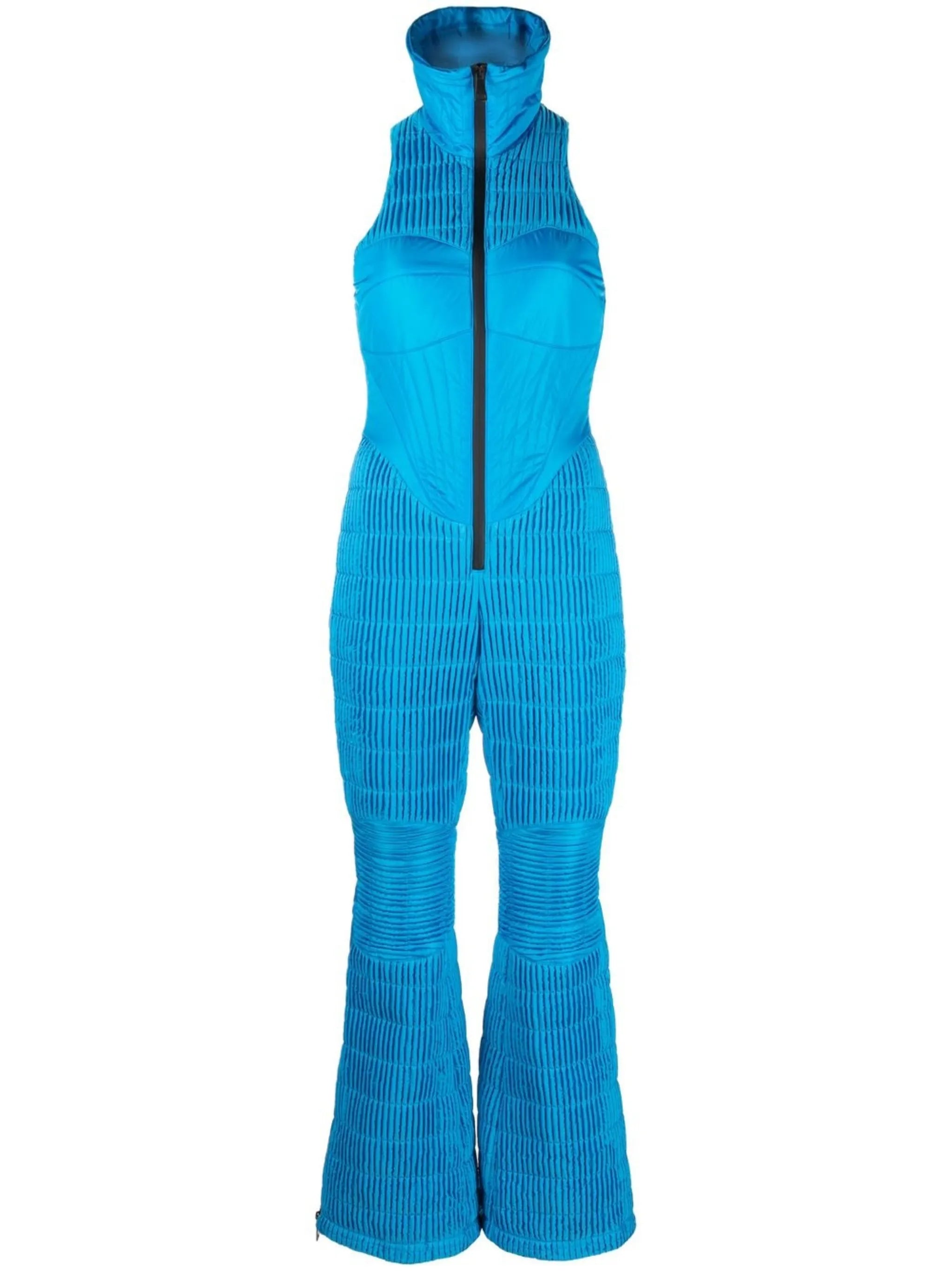 sleeveless quilted ski jumpsuit