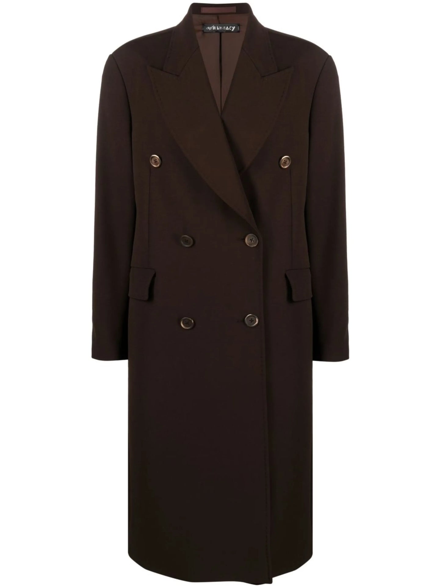 double-breasted wool coat
