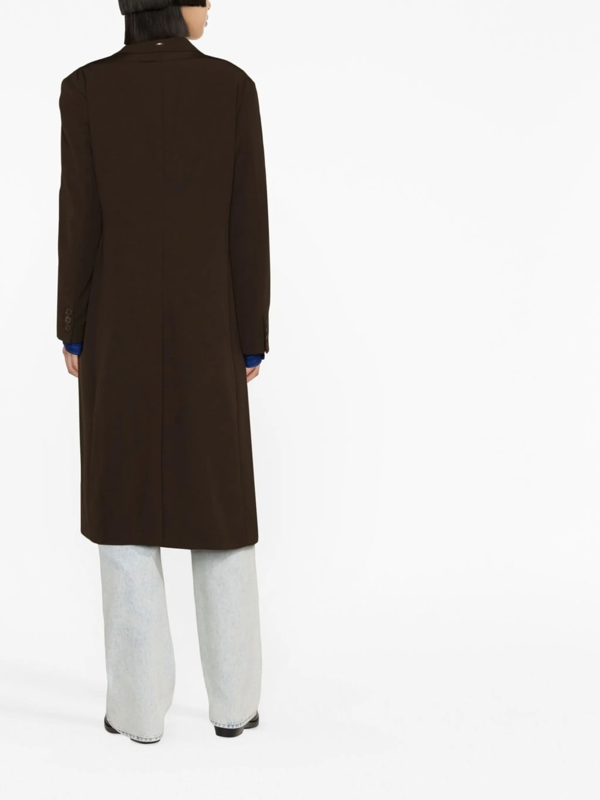 double-breasted wool coat