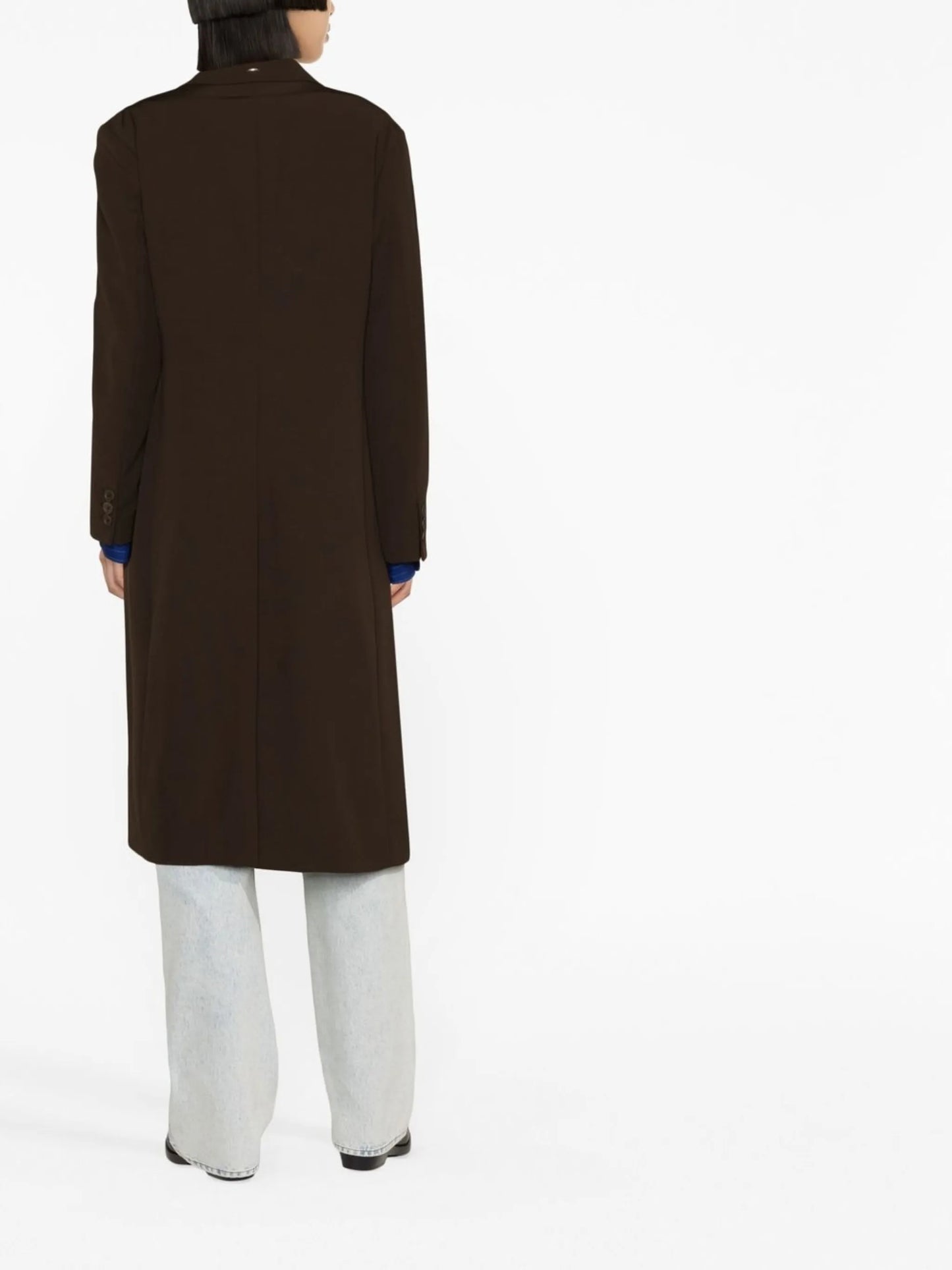 double-breasted wool coat