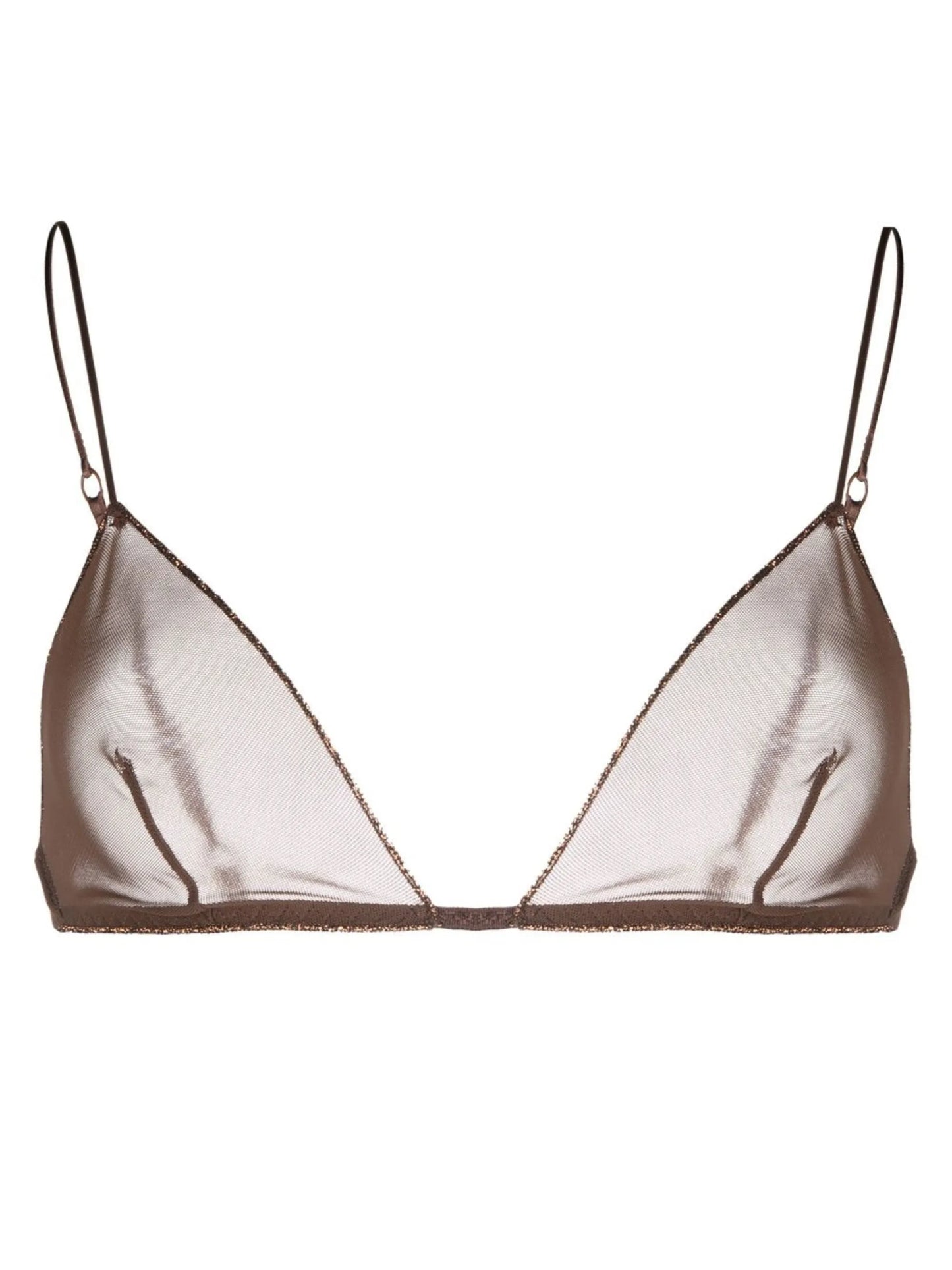 mesh triangle soft-cup bra