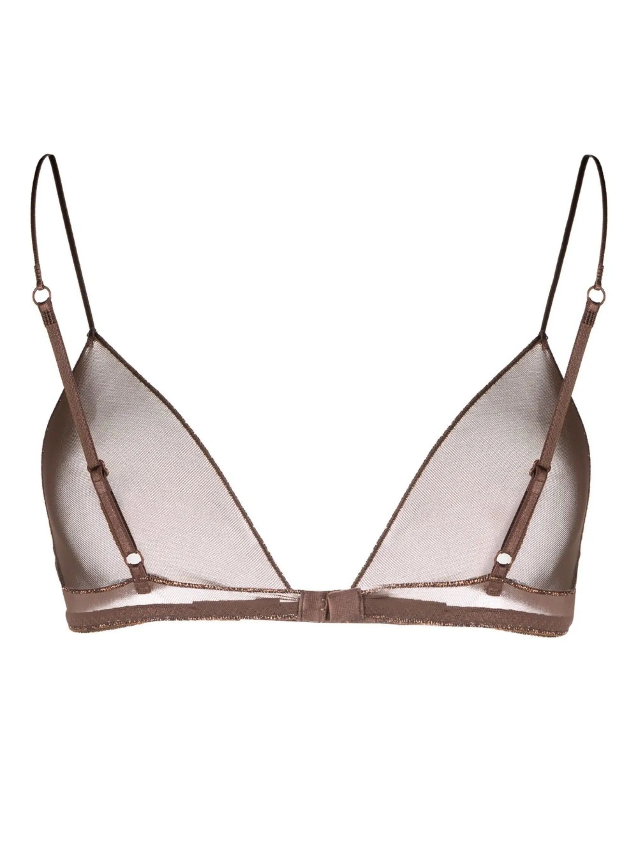 mesh triangle soft-cup bra