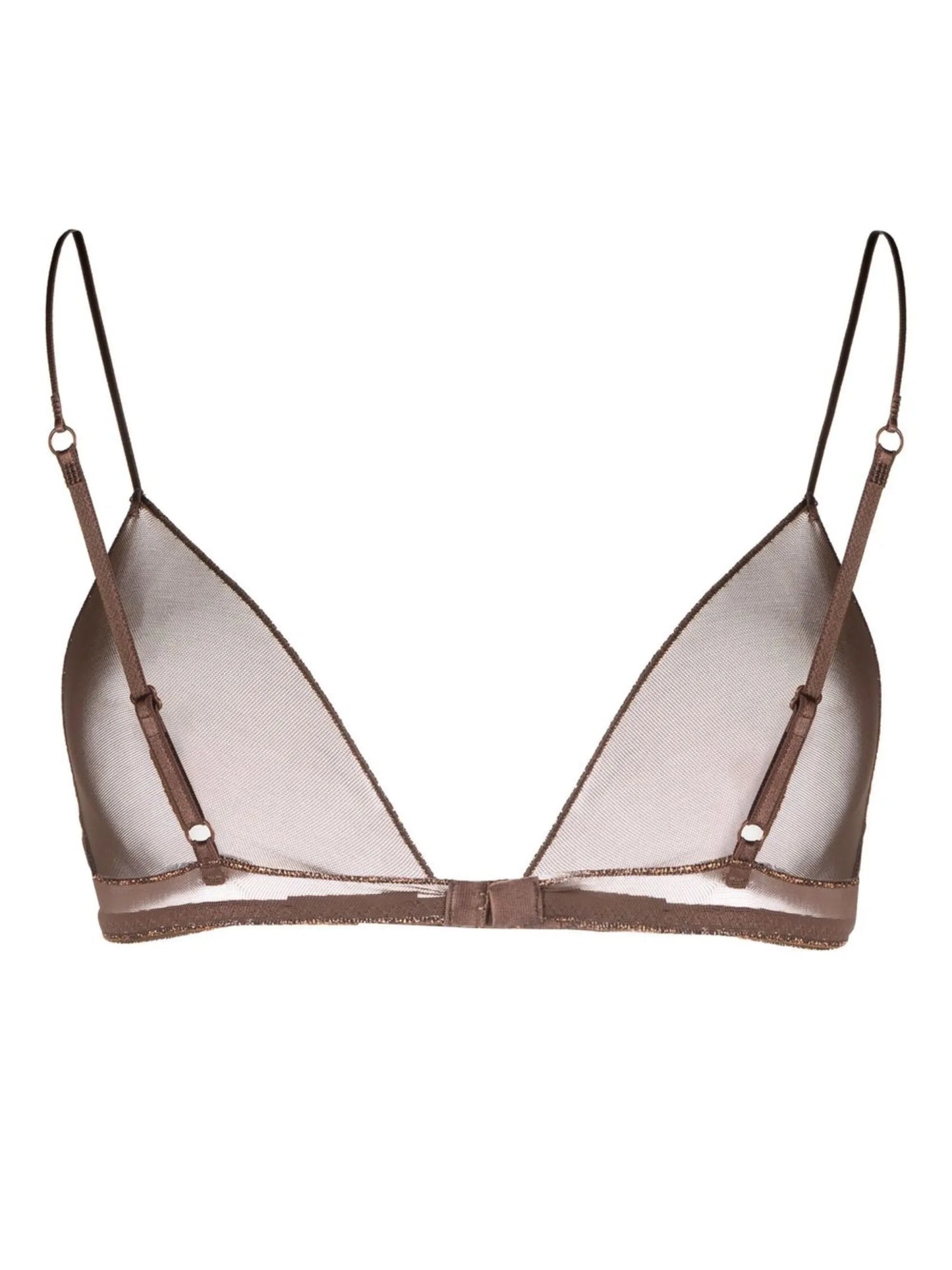 mesh triangle soft-cup bra