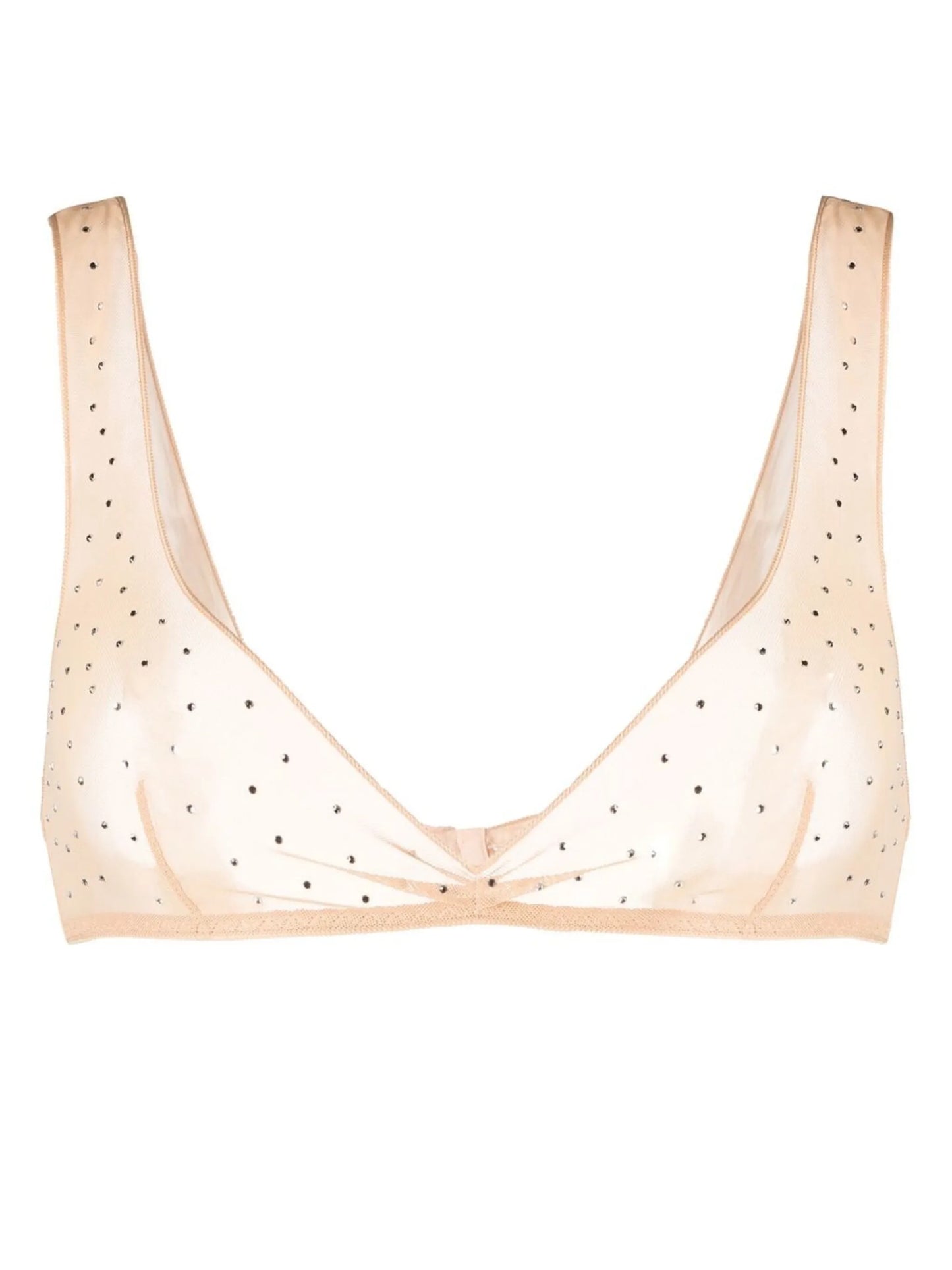 gem-studded soft cup bra
