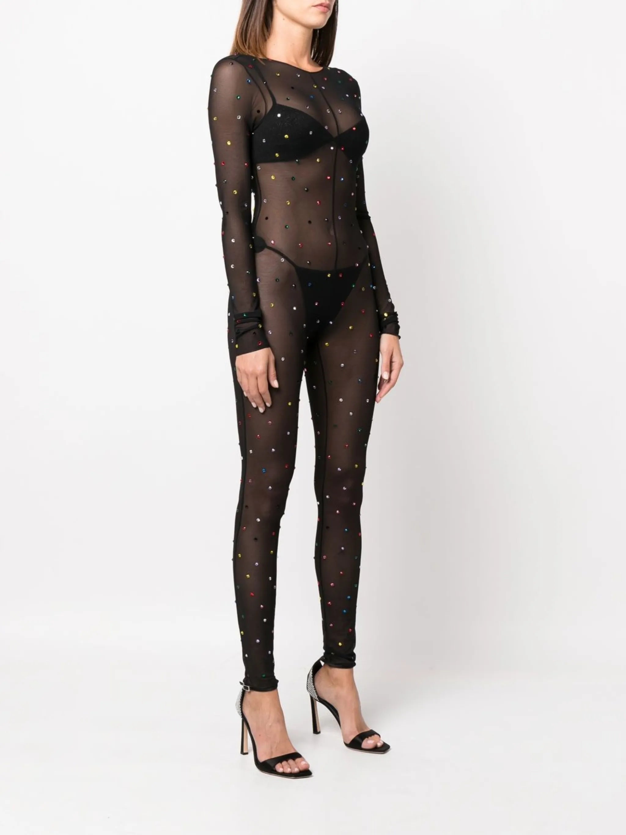 Gem sheer jumpsuit