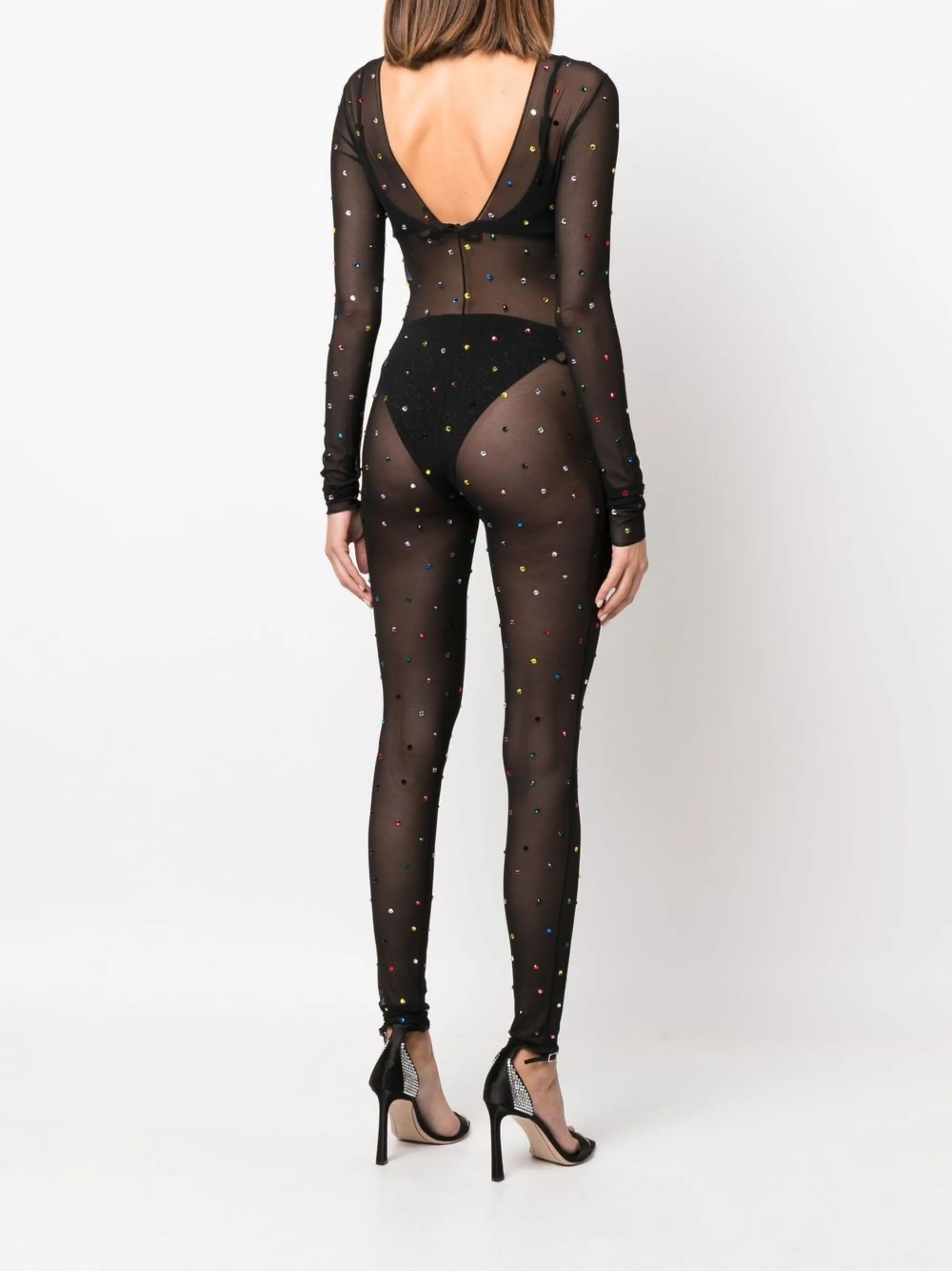 Gem sheer jumpsuit