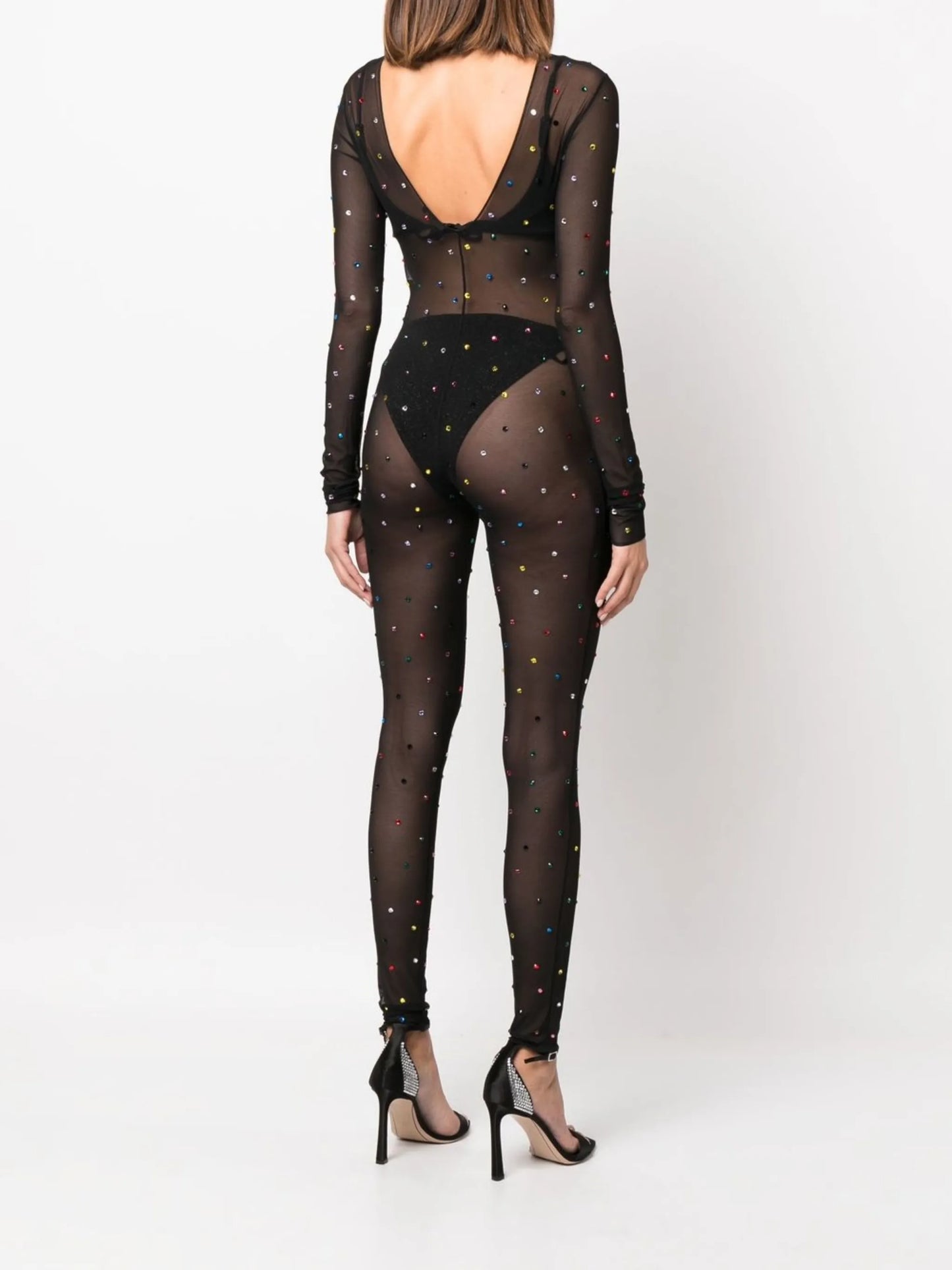 Gem sheer jumpsuit