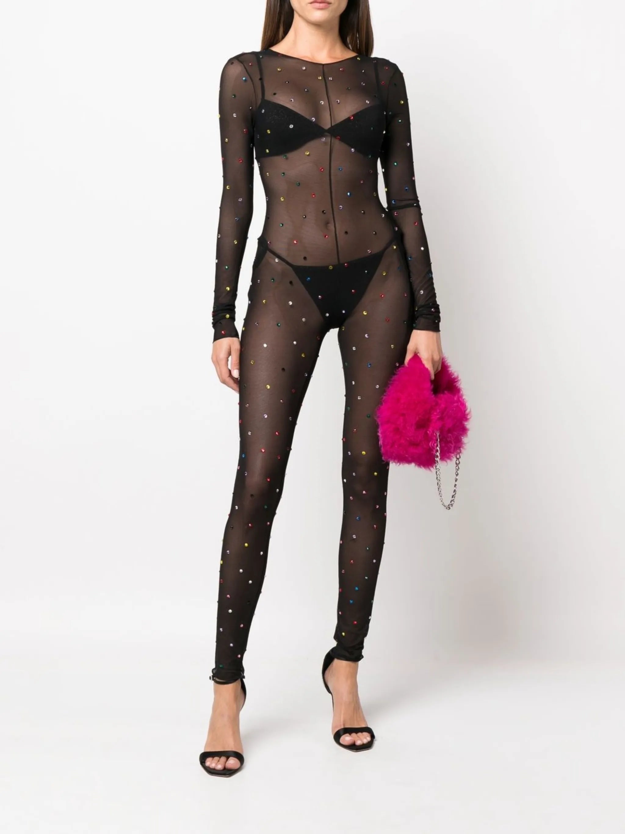 Gem sheer jumpsuit