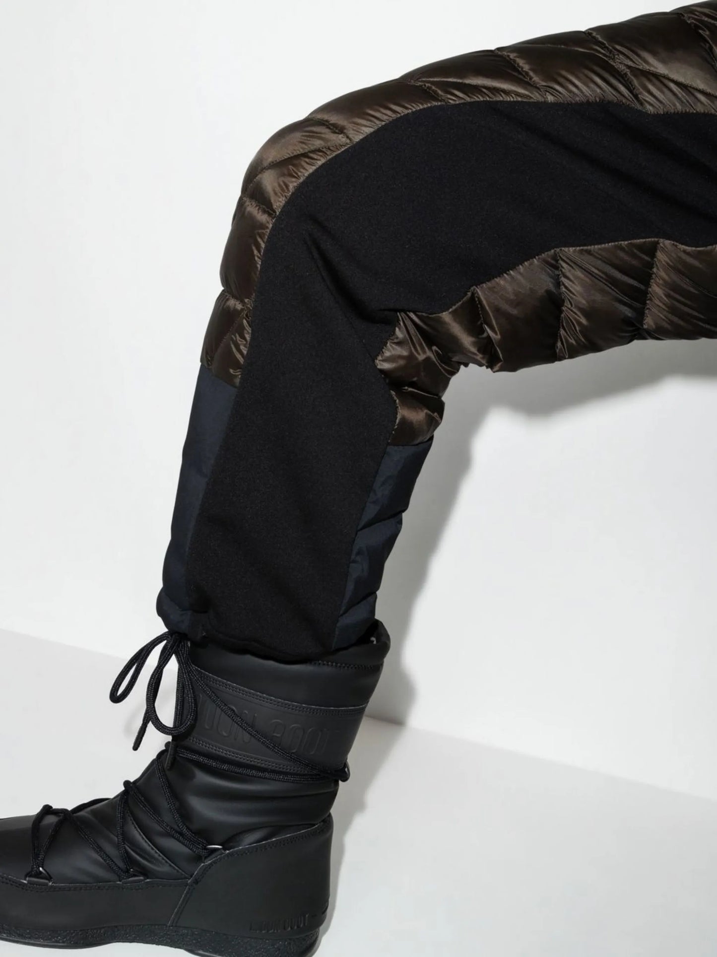 Hybrid quilted two-tone ski trousers
