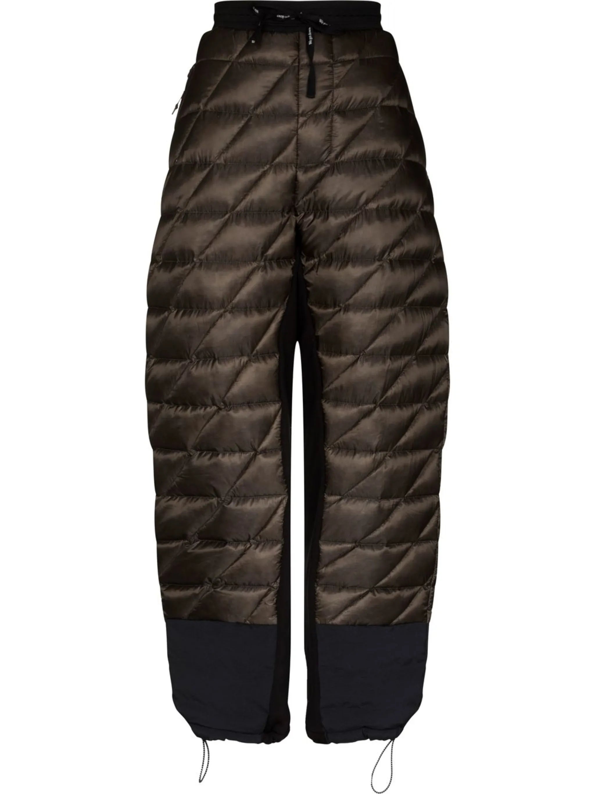 Hybrid quilted two-tone ski trousers