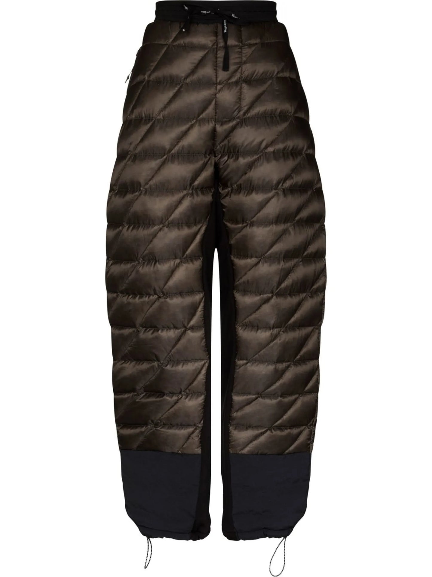 Hybrid quilted two-tone ski trousers