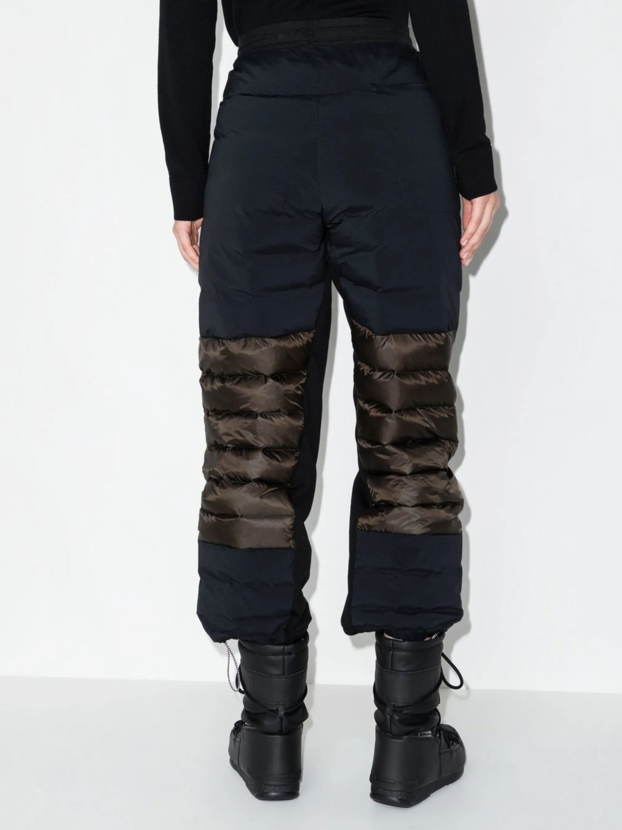 Hybrid quilted two-tone ski trousers