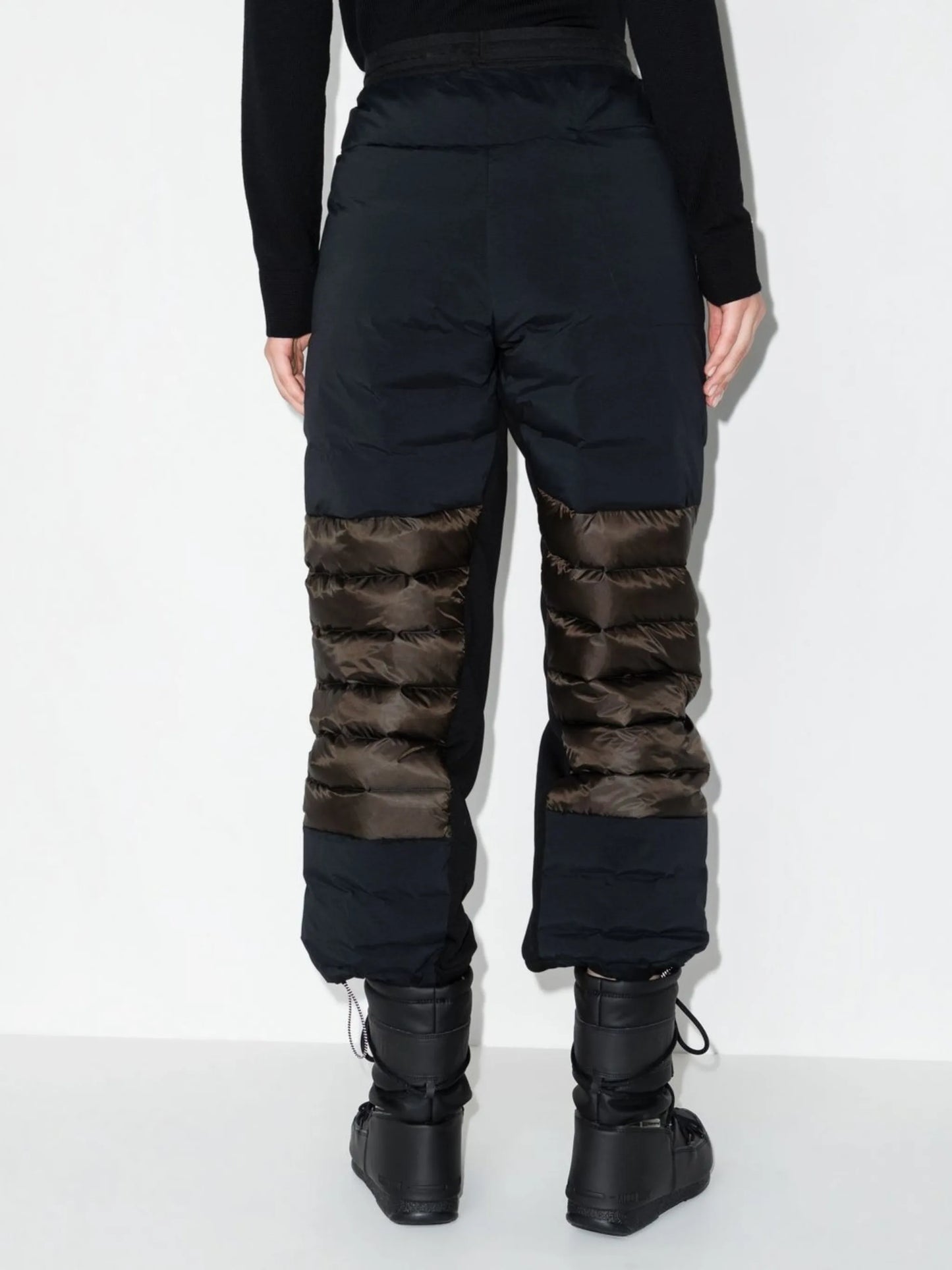 Hybrid quilted two-tone ski trousers